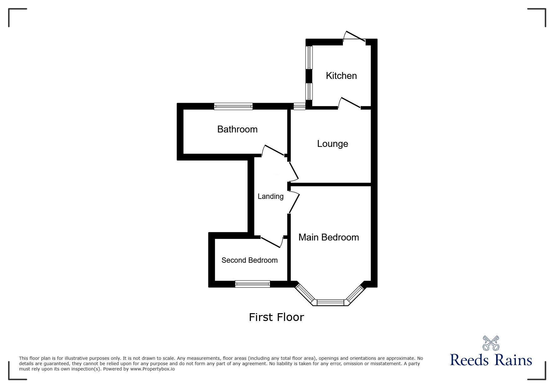 Floorplan of 2 bedroom  Flat to rent, Gladstone Terrace, Washington, Tyne And Wear, NE37