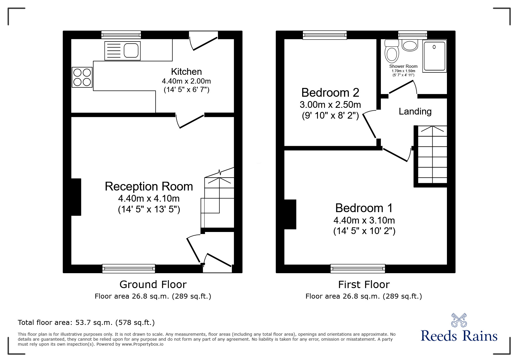 Floorplan of 2 bedroom Mid Terrace House to rent, Grange Street, Pelton, County Durham, DH2