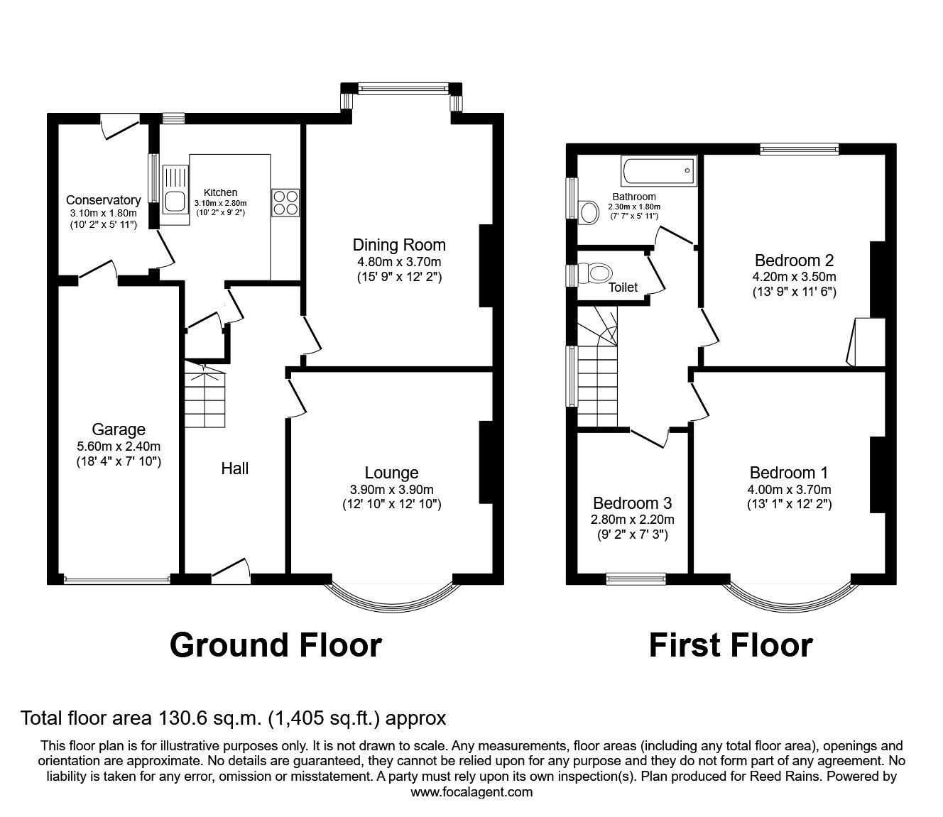 Floorplan of 3 bedroom Semi Detached House to rent, Blind Lane, Chester Le Street, Durham, DH3