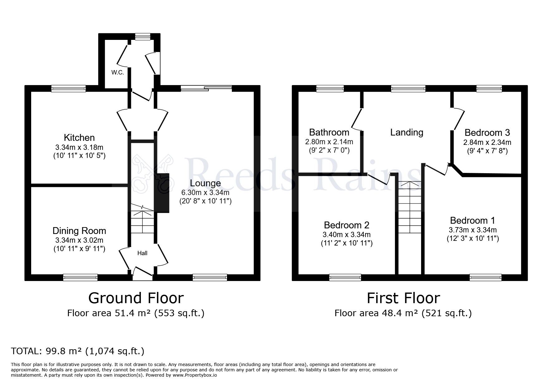 Floorplan of 3 bedroom Semi Detached House for sale, The Wynd, Pelton, Durham, DH2