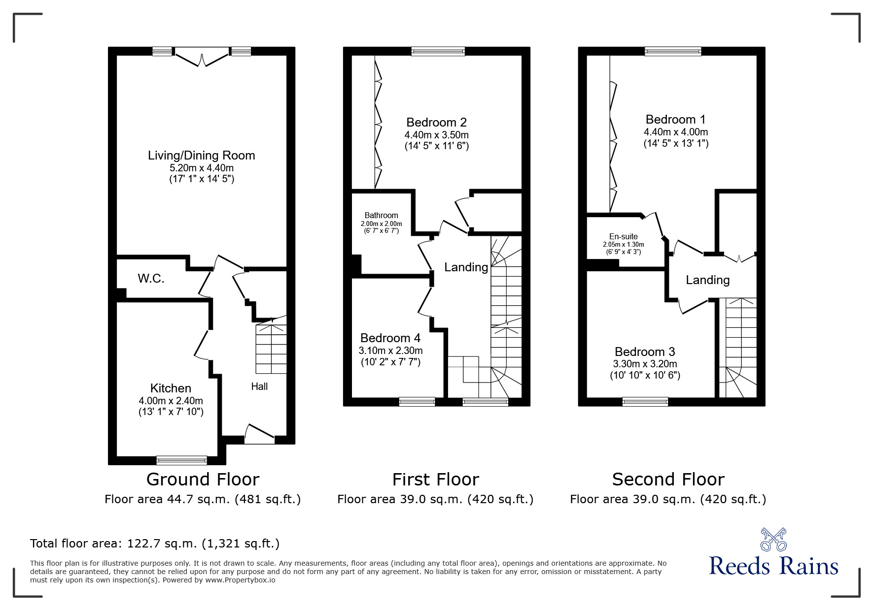 Floorplan of 4 bedroom Semi Detached House for sale, Ravensworth Park, Houghton Le Spring, Tyne and Wear, DH4