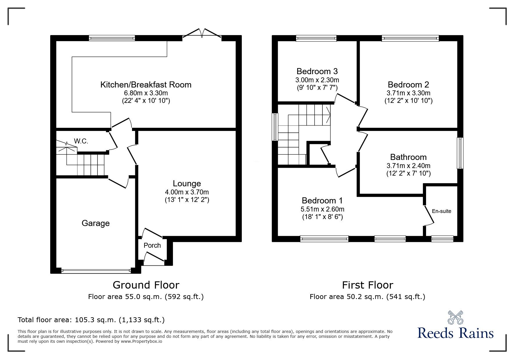 Floorplan of 3 bedroom Detached House to rent, Sandringham Way, Newfield, Durham, DH2