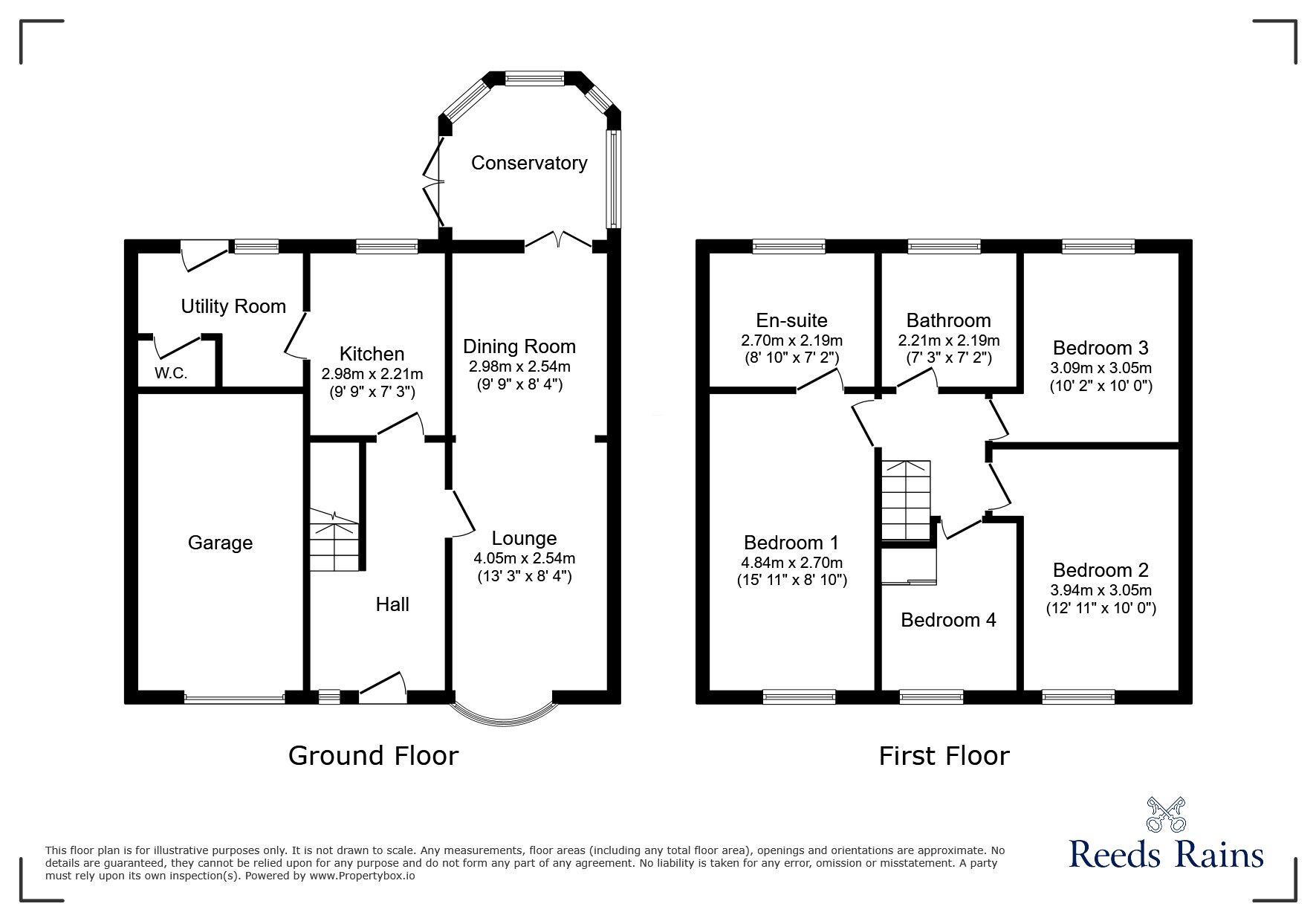 Floorplan of 4 bedroom Semi Detached House for sale, Penhill Close, Ouston, Durham, DH2
