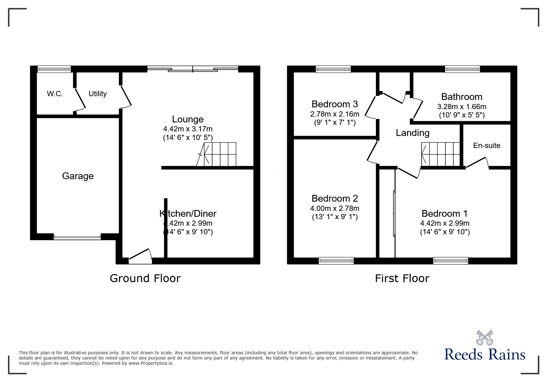 Floorplan of 3 bedroom Detached House for sale, Hylands Close, Chester Le Street, Durham, DH3