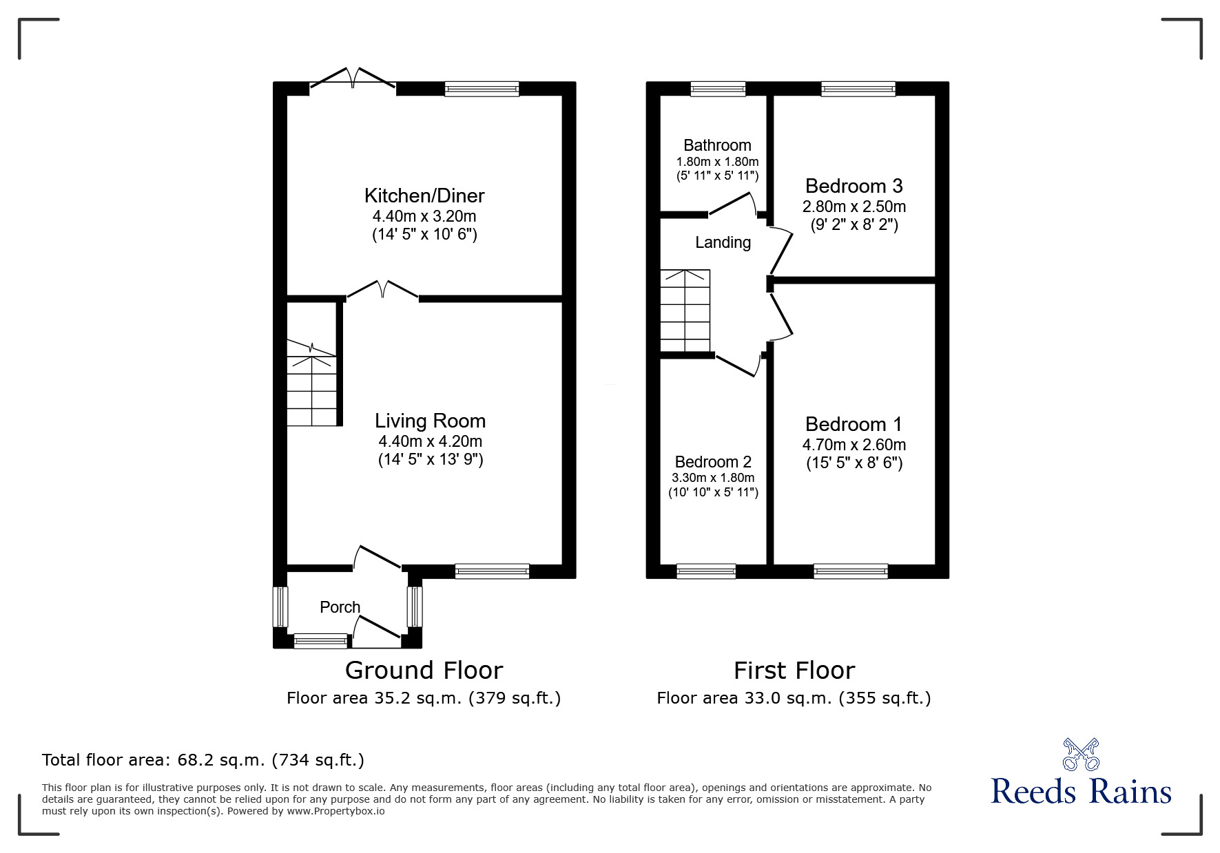 Floorplan of 3 bedroom Semi Detached House for sale, Tamerton Drive, Birtley, Tyne and Wear, DH3