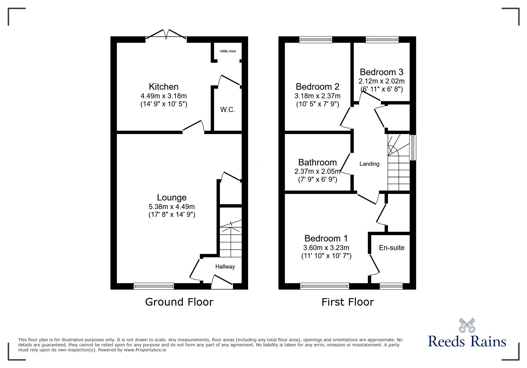 Floorplan of 3 bedroom Semi Detached House for sale, Aspen Drive, High Hold, Chester Le Street, DH2