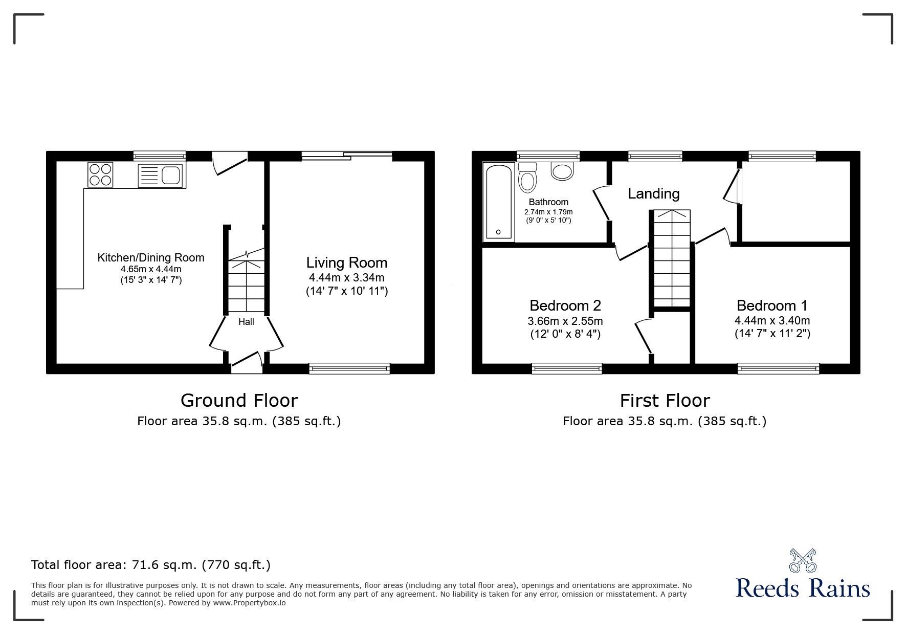 Floorplan of 3 bedroom Semi Detached House to rent, Blind Lane, Houghton Le Spring, Tyne and Wear, DH4