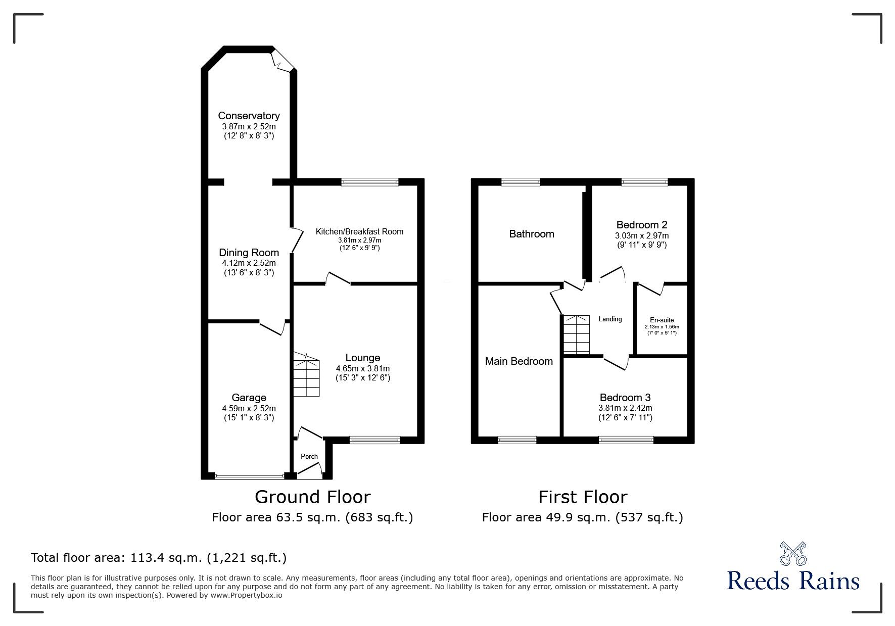 Floorplan of 3 bedroom Semi Detached House for sale, Brackenbeds Close, Pelton, Durham, DH2