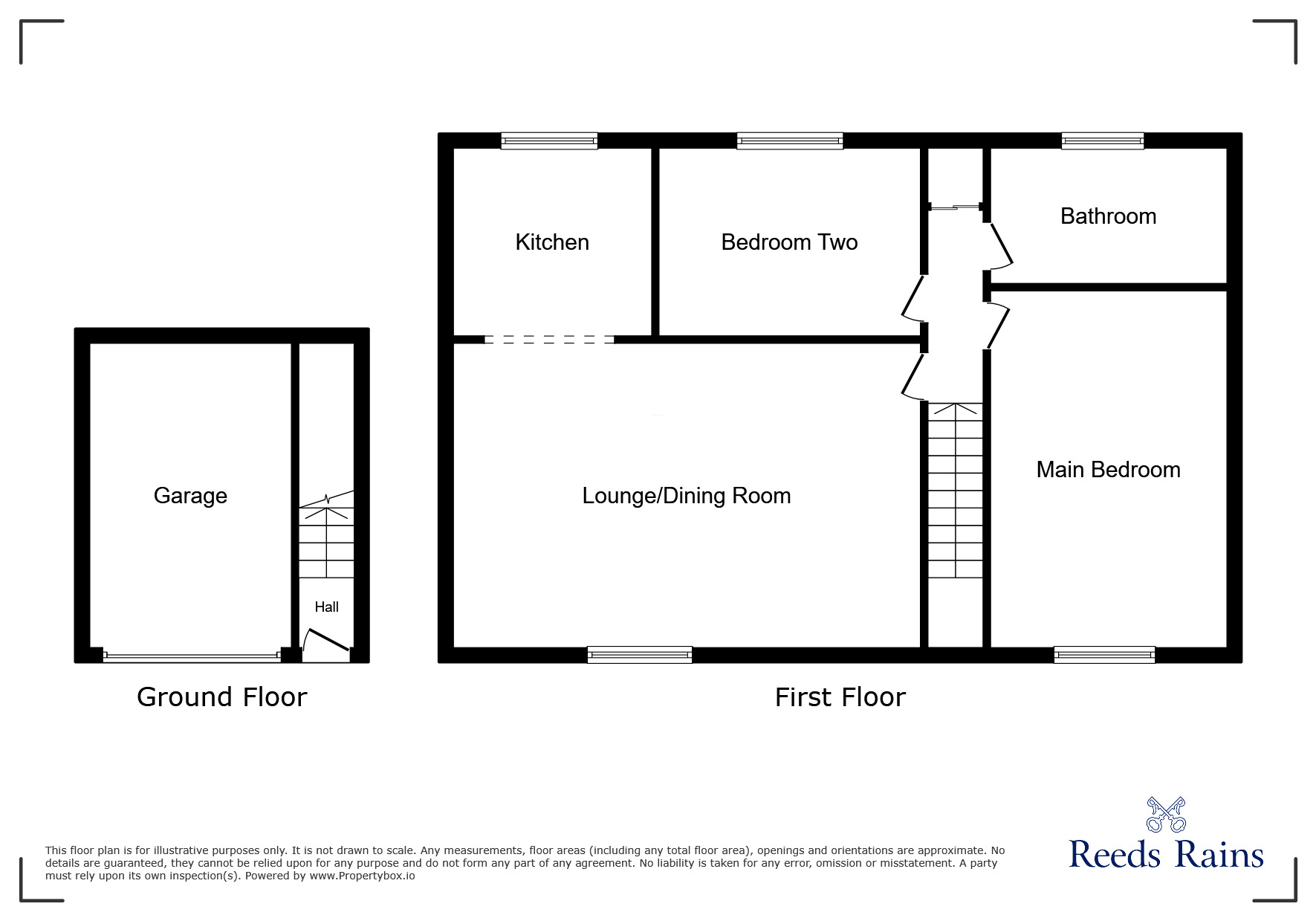 Floorplan of 2 bedroom  Flat for sale, Rushmore Grange, Washington, Tyne and Wear, NE38