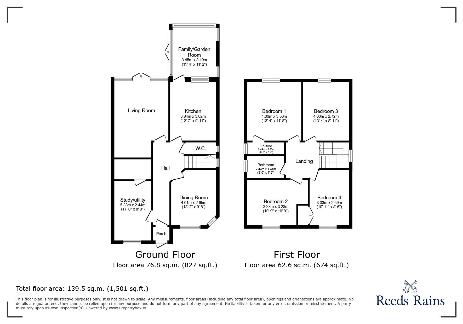 Floorplan of 4 bedroom Detached House for sale, Aberwick Drive, Chester Le Street, Durham, DH2