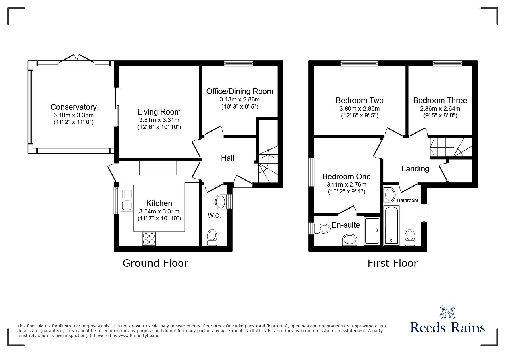 Floorplan of 3 bedroom Detached House for sale, Longlands Drive, Houghton Le Spring, Tyne and Wear, DH5