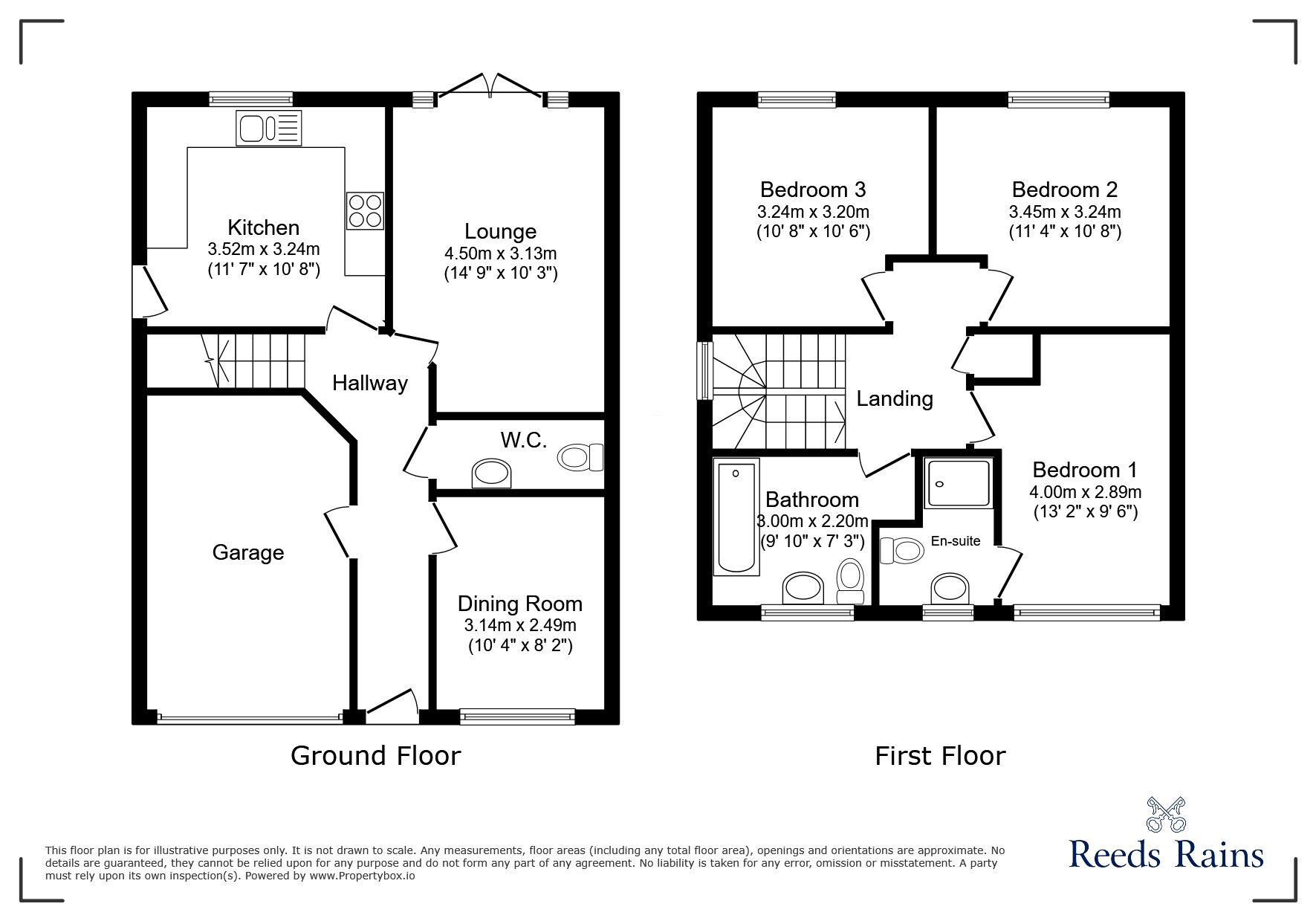 Floorplan of 3 bedroom Detached House for sale, Plantation Close, Pelton Fell, Durham, DH2