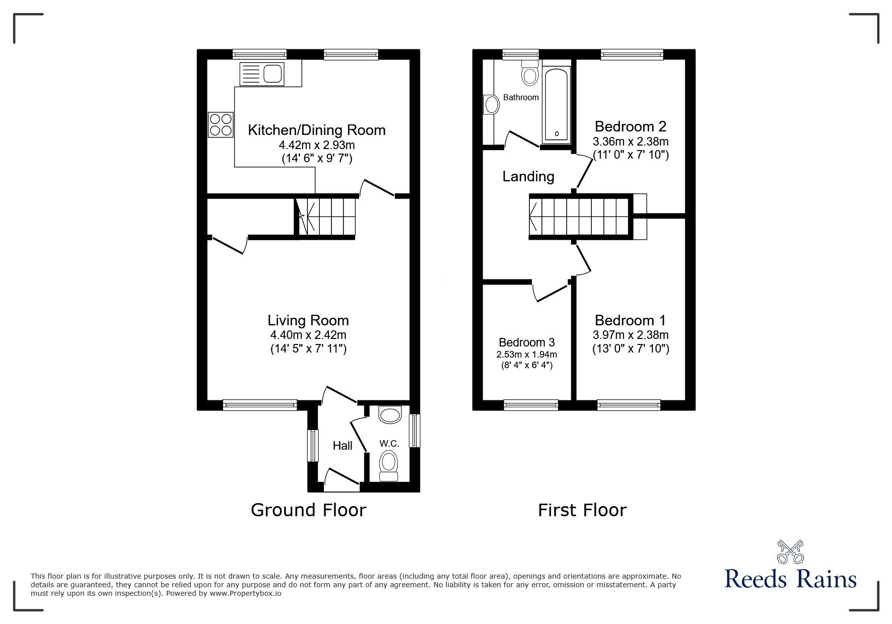 Floorplan of 3 bedroom Detached House for sale, Perkins Close, Hetton-le-Hole, Tyne and Wear, DH5