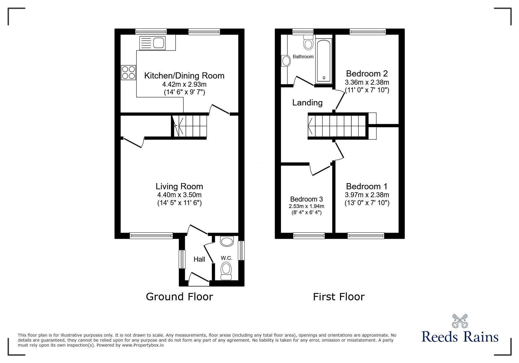 Floorplan of 3 bedroom Detached House for sale, Perkins Close, Hetton-le-Hole, Tyne and Wear, DH5