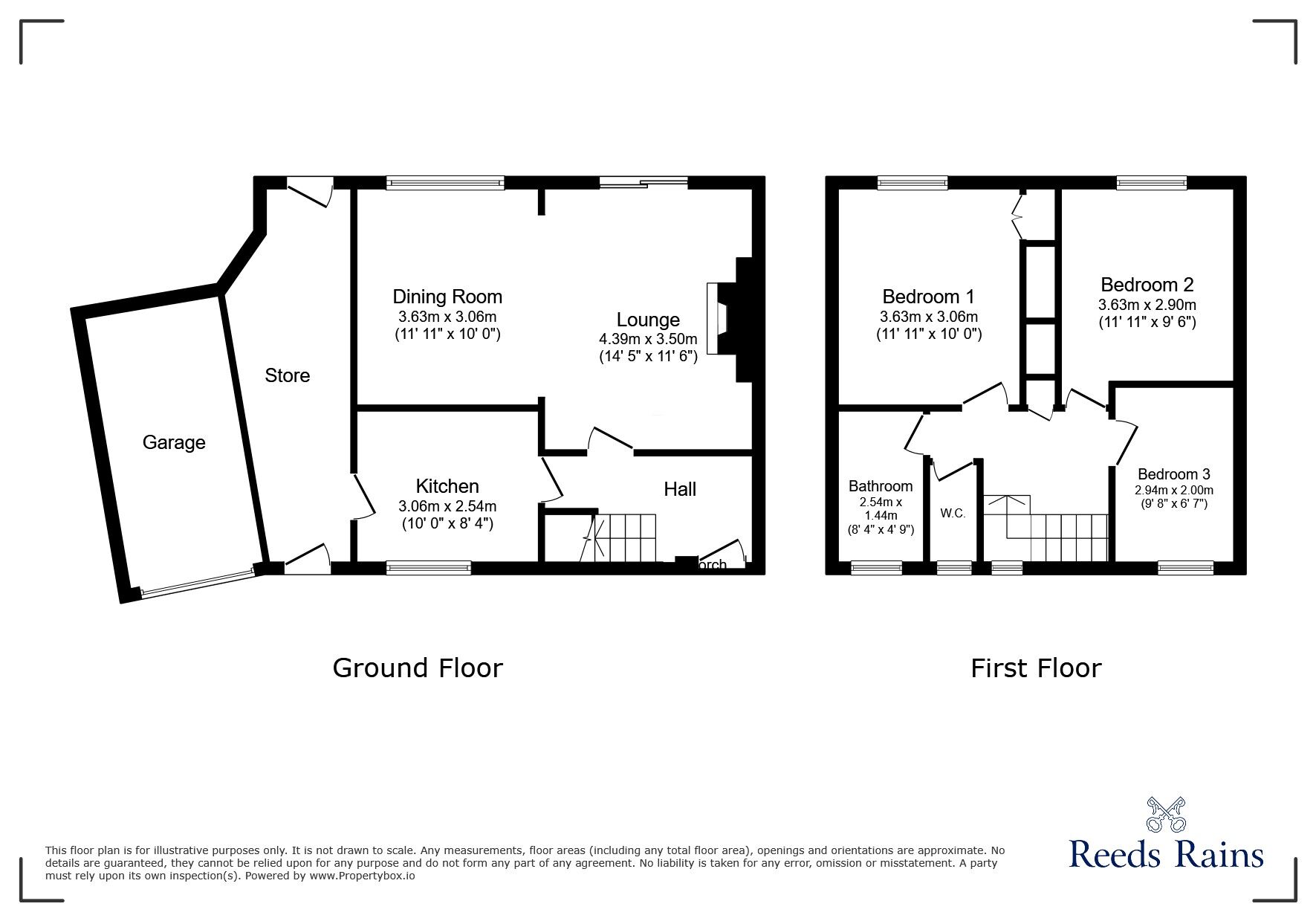 Floorplan of 3 bedroom Semi Detached House for sale, Hopgarth Gardens, Chester Le Street, Durham, DH3