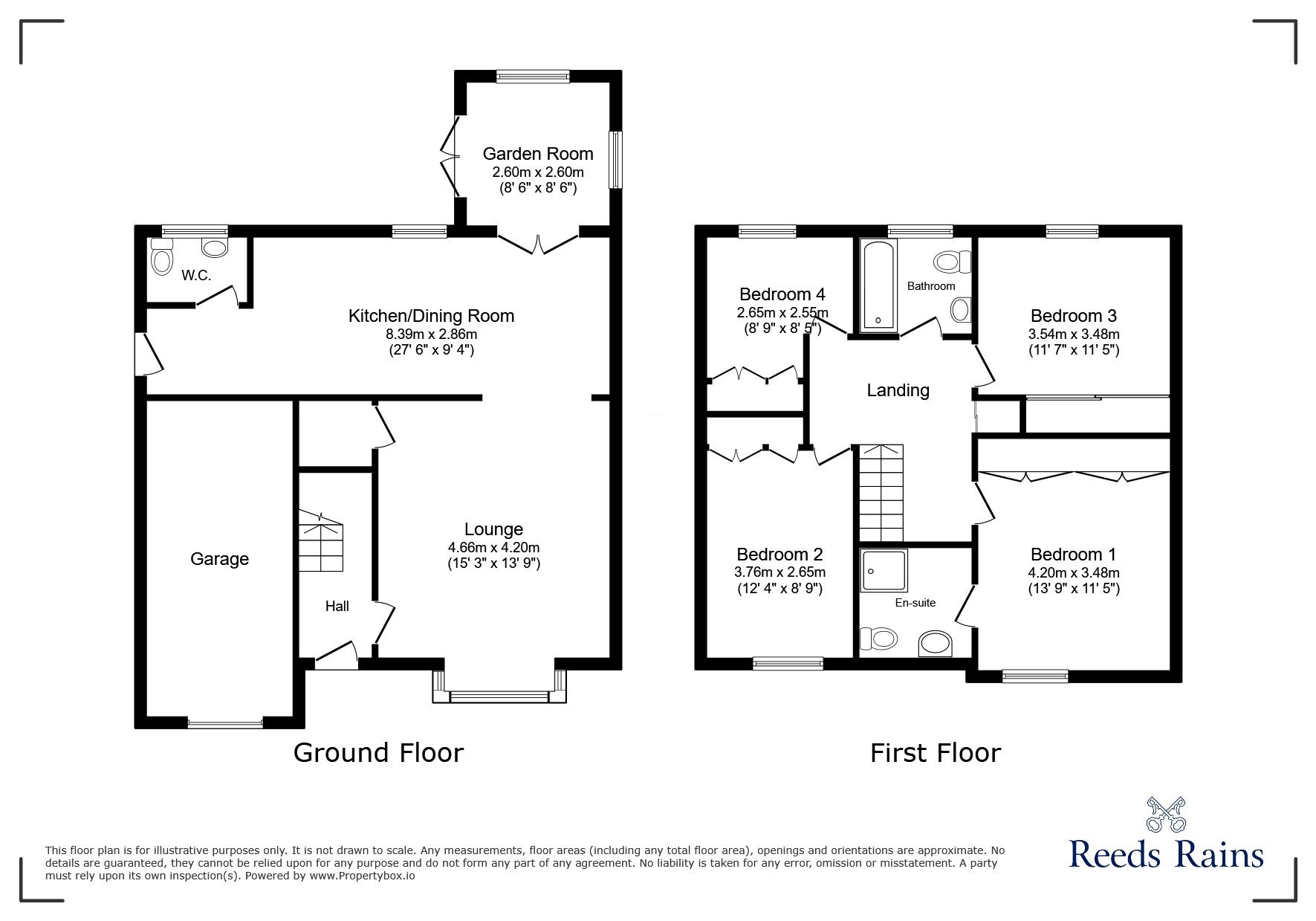Floorplan of 4 bedroom Detached House for sale, Meadow Drive, Chester Le Street, Durham, DH2