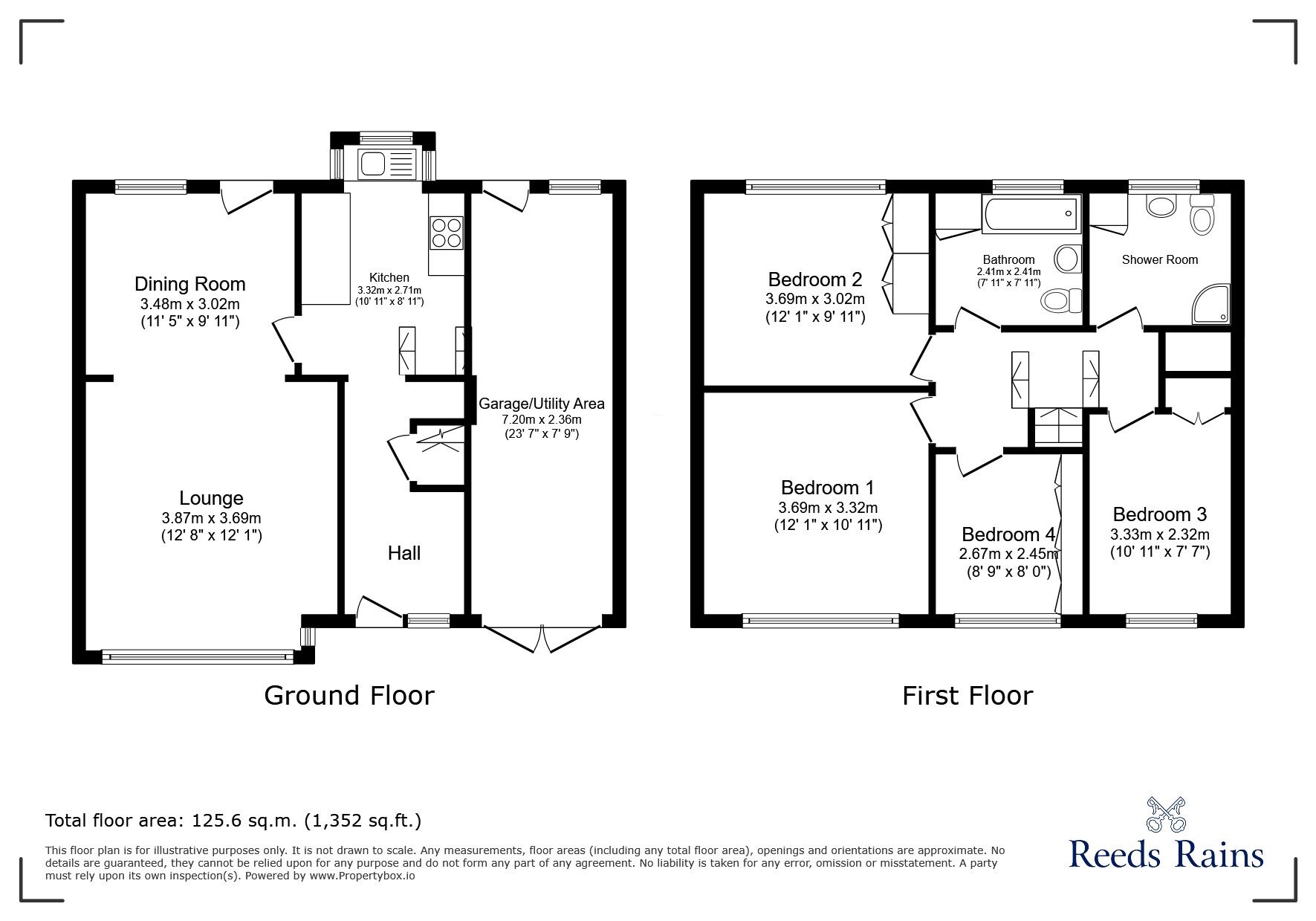 Floorplan of 4 bedroom Semi Detached House for sale, Kingsmere, Chester Le Street, Durham, DH3