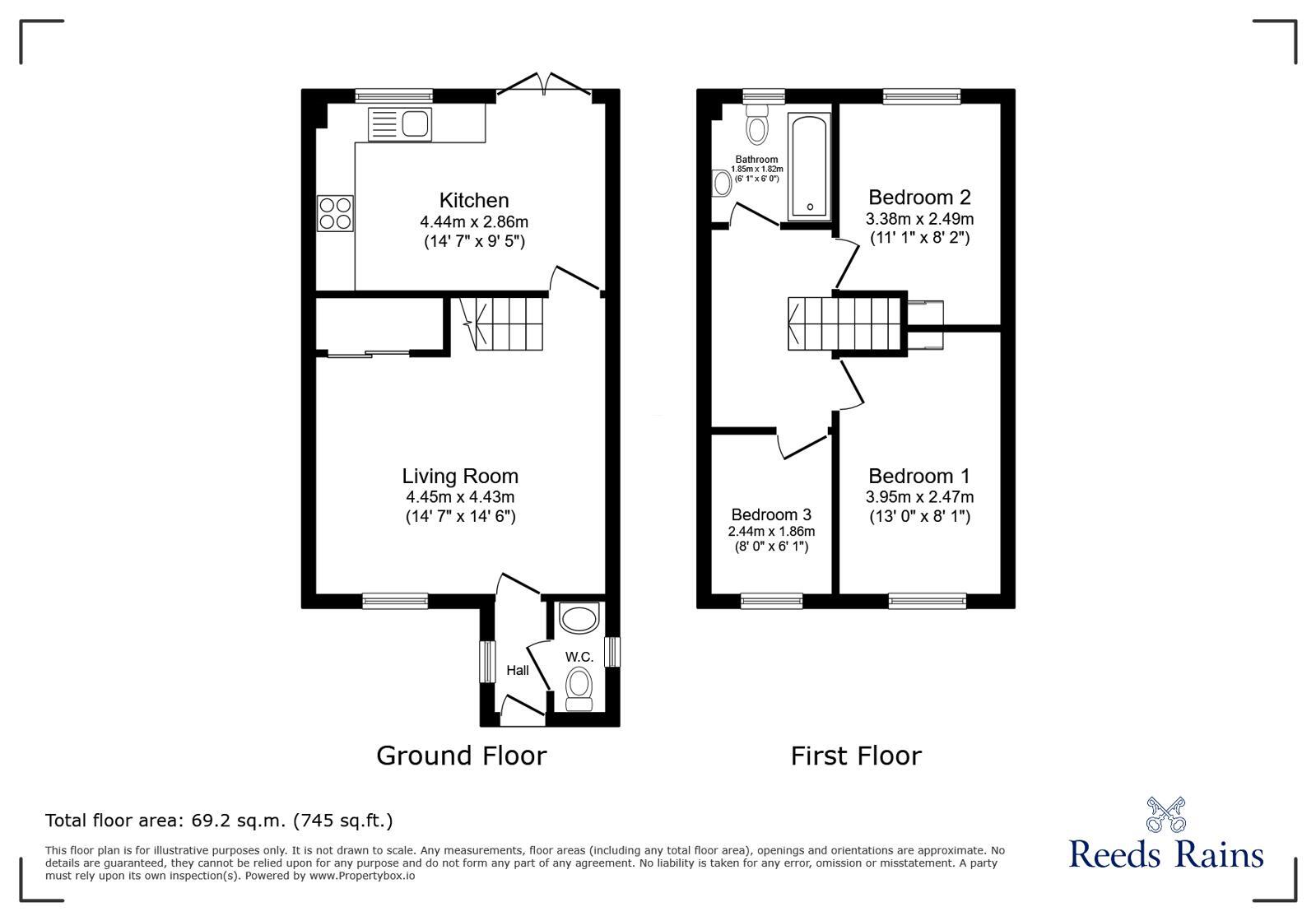 Floorplan of 3 bedroom Detached House for sale, Evergreen Road, Hetton-le-hole, Houghton Le Spring, DH5