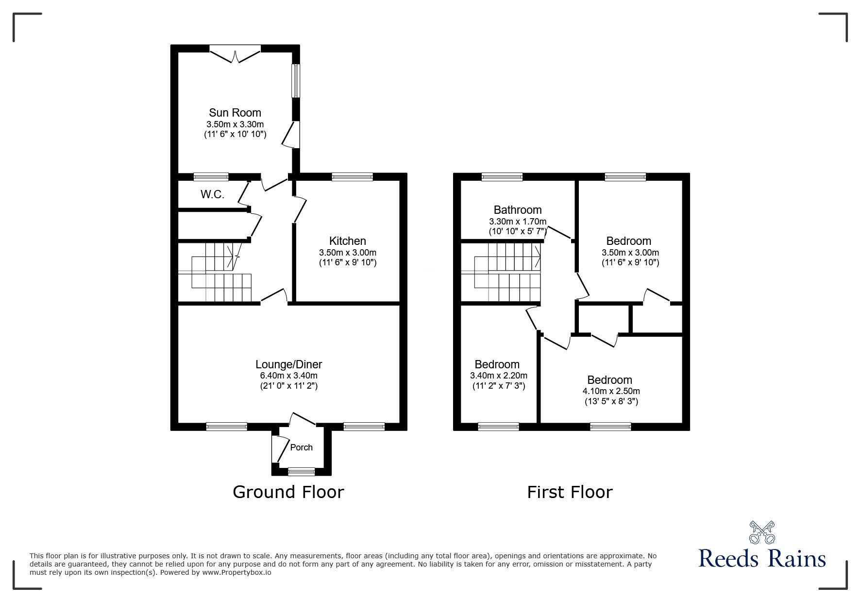 Floorplan of 3 bedroom Semi Detached House for sale, Gibside, Chester Le Street, Durham, DH2