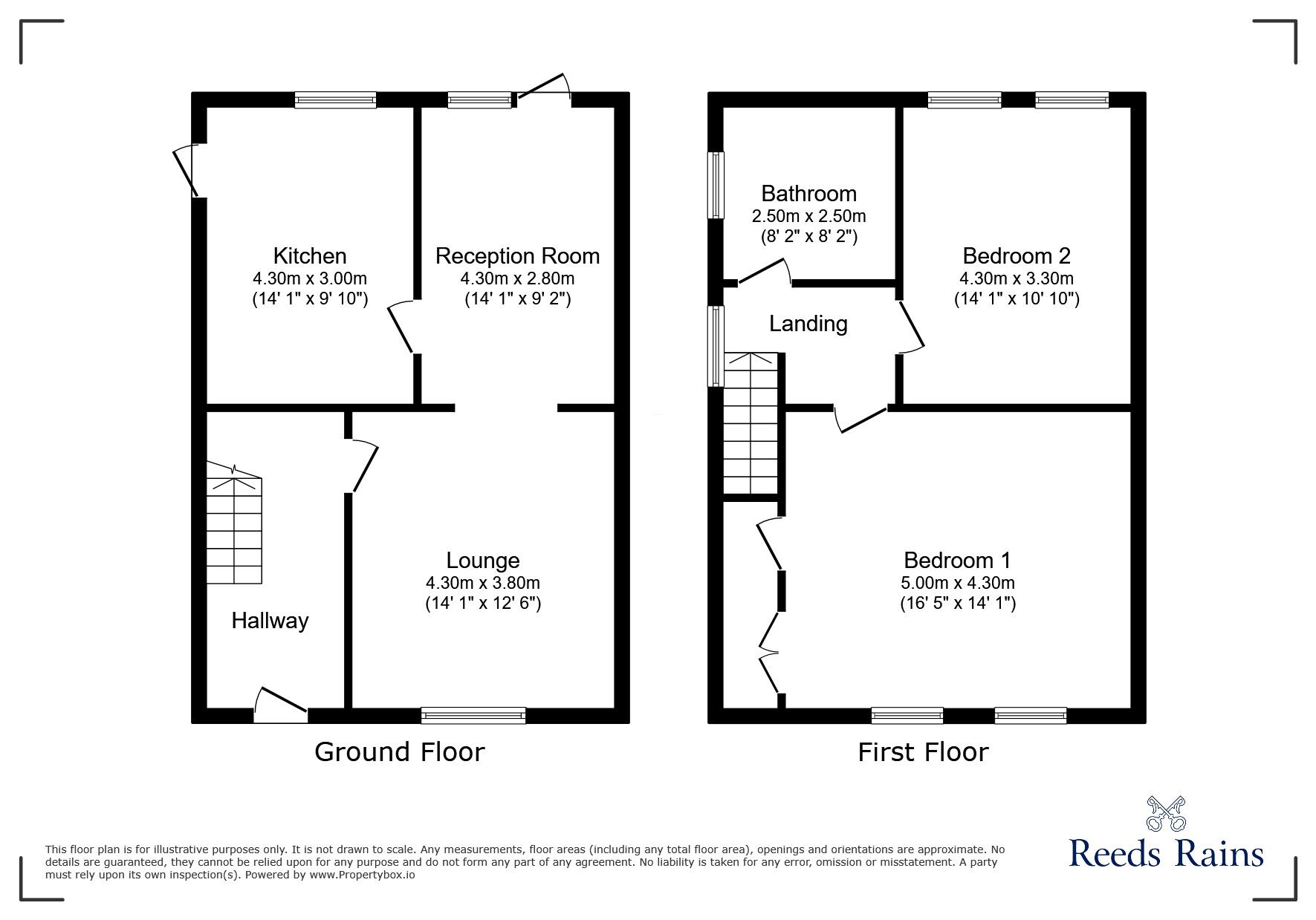 Floorplan of 2 bedroom Semi Detached House to rent, Rutherglen Road, Sunderland, Tyne and Wear, SR5