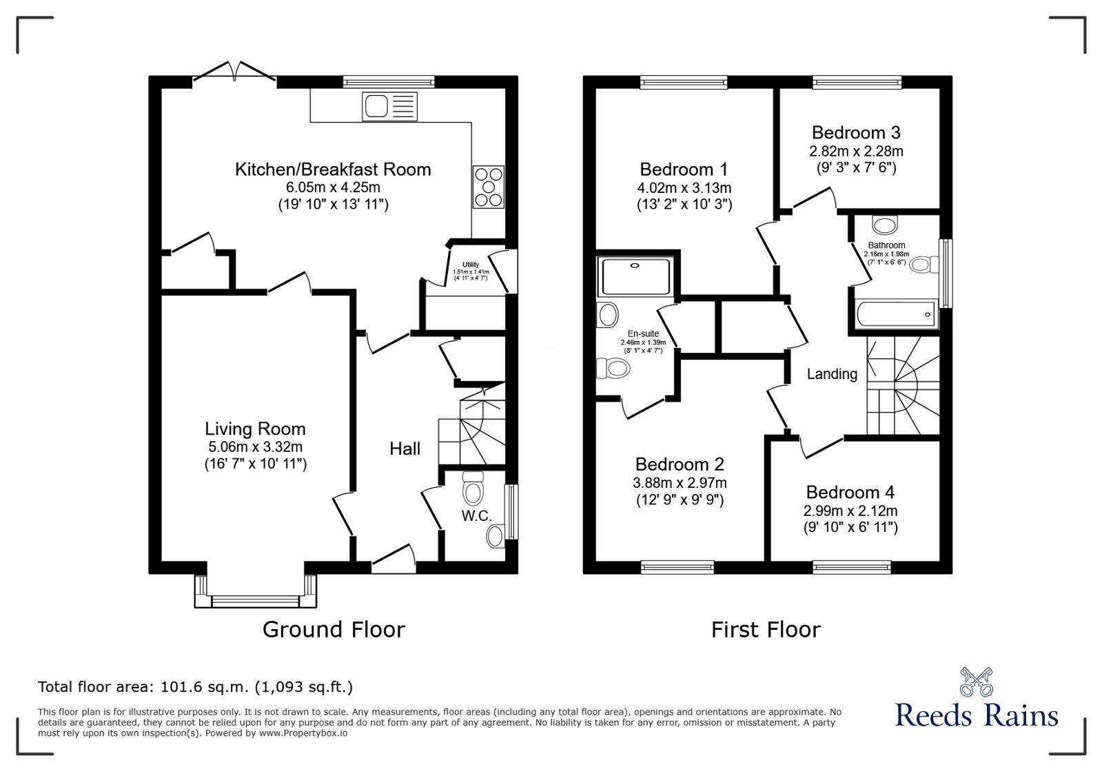 Floorplan of 4 bedroom Detached House for sale, Wingate Grange, Houghton Le Spring, Tyne and Wear, DH4