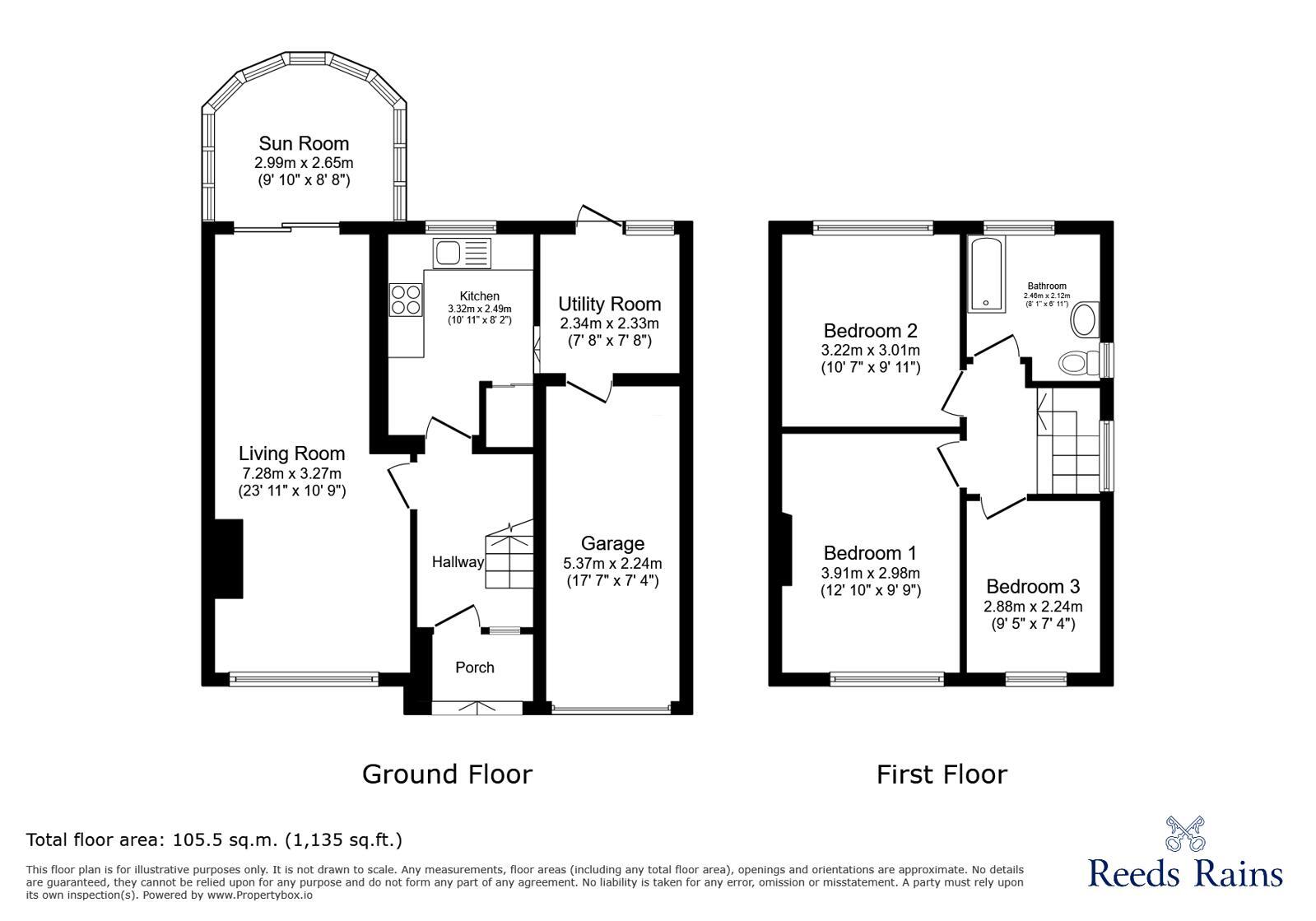 Floorplan of 3 bedroom Semi Detached House for sale, North Dene, Birtley, Tyne and Wear, DH3