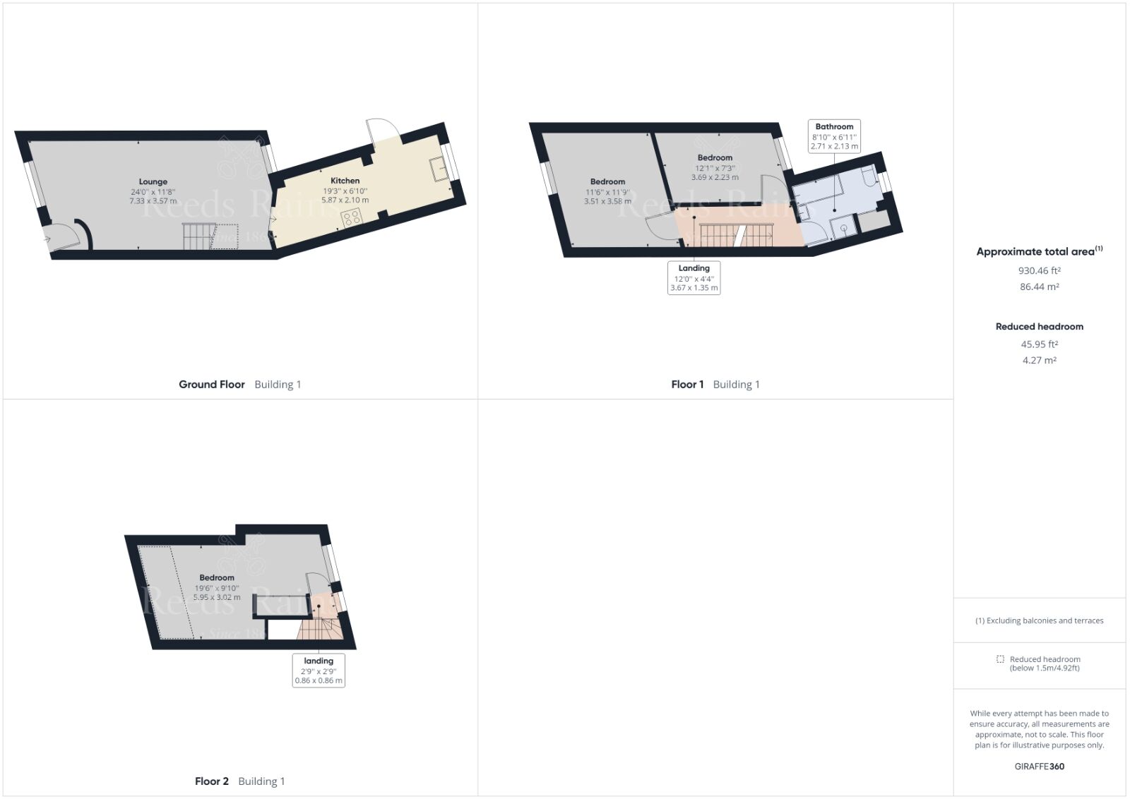 Floorplan of 3 bedroom Mid Terrace House to rent, Gordon Road, Dartford, DA1