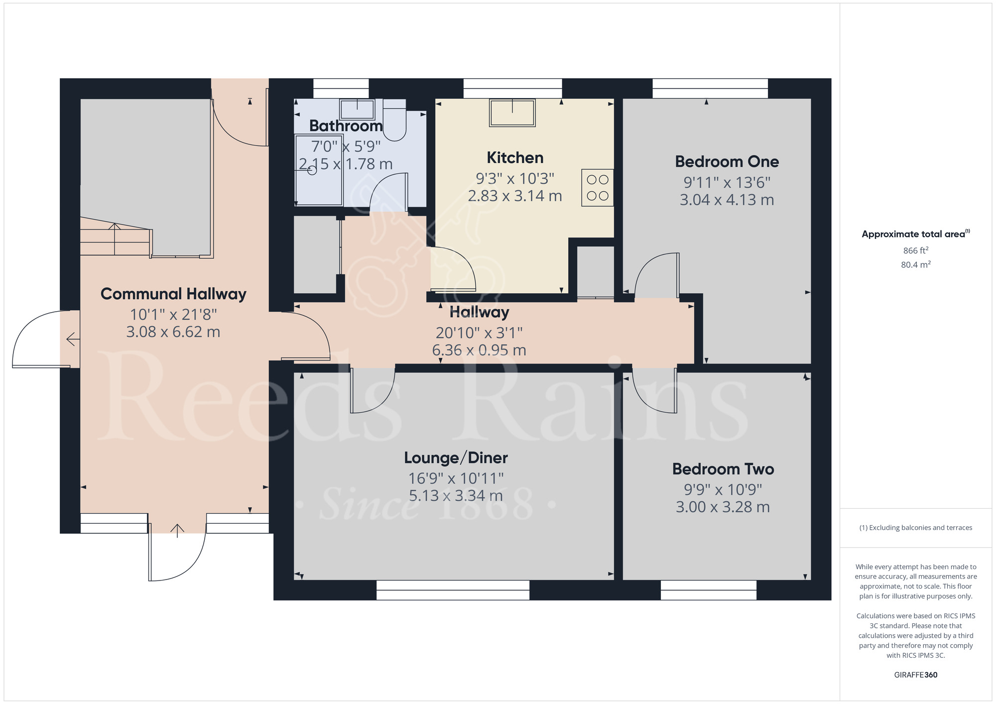Floorplan of 2 bedroom  Flat to rent, Station Road, Crayford, Dartford, DA1