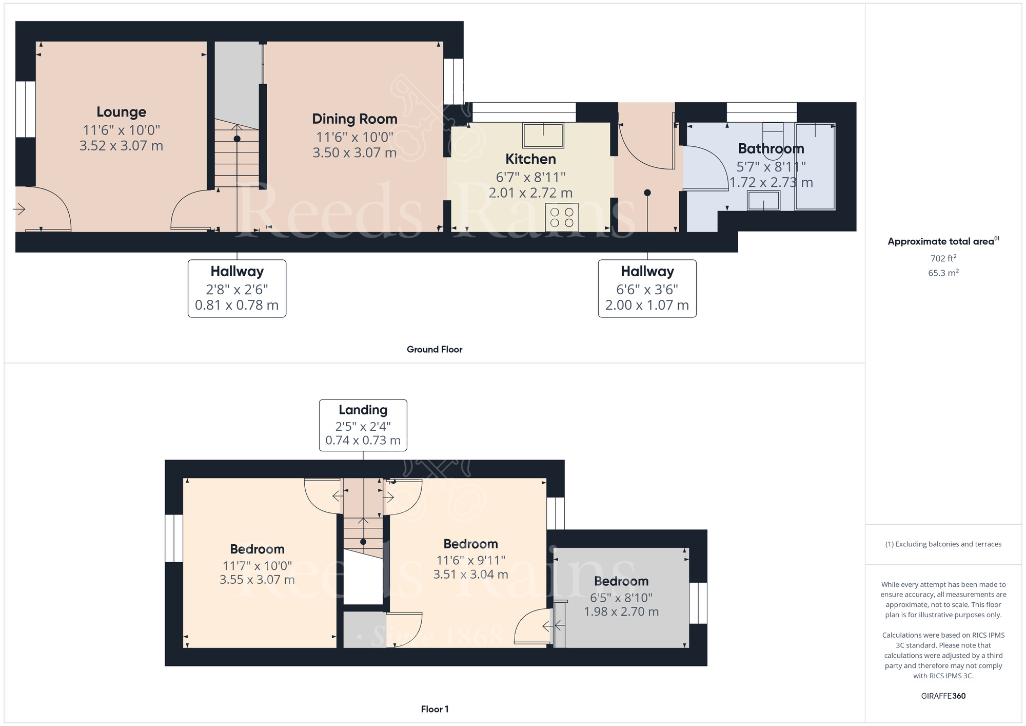 Floorplan of 2 bedroom Mid Terrace House for sale, Providence Street, Kent, DA9