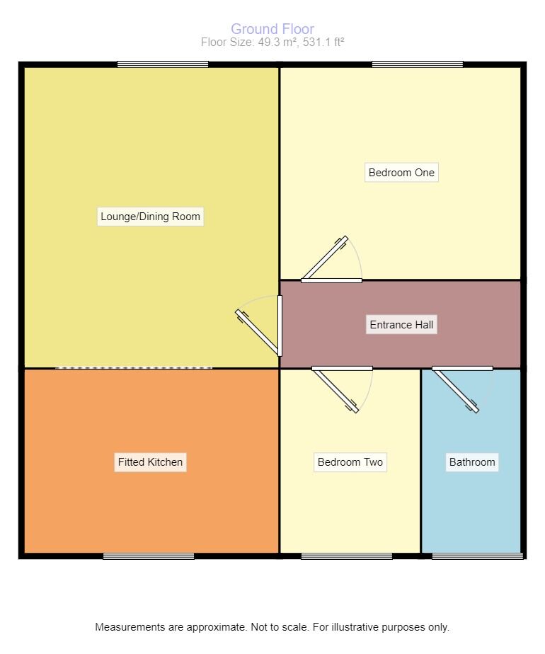 Floorplan of 2 bedroom  Flat to rent, Dudsbury Road, Dartford, DA1