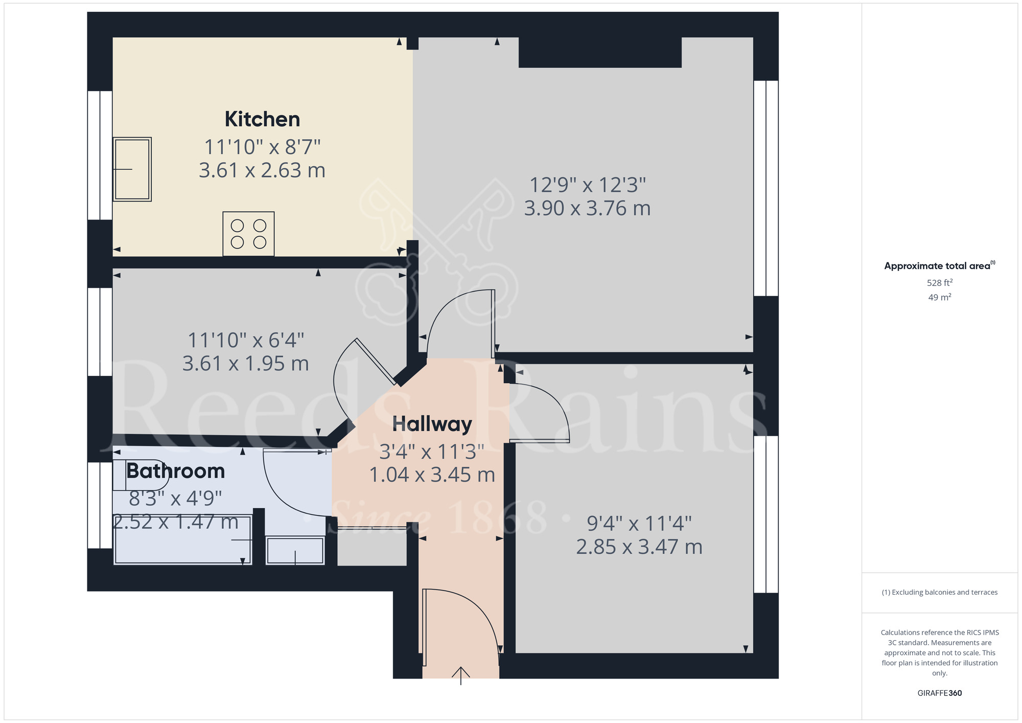 Floorplan of 2 bedroom  Flat to rent, Dudsbury Road, Dartford, DA1