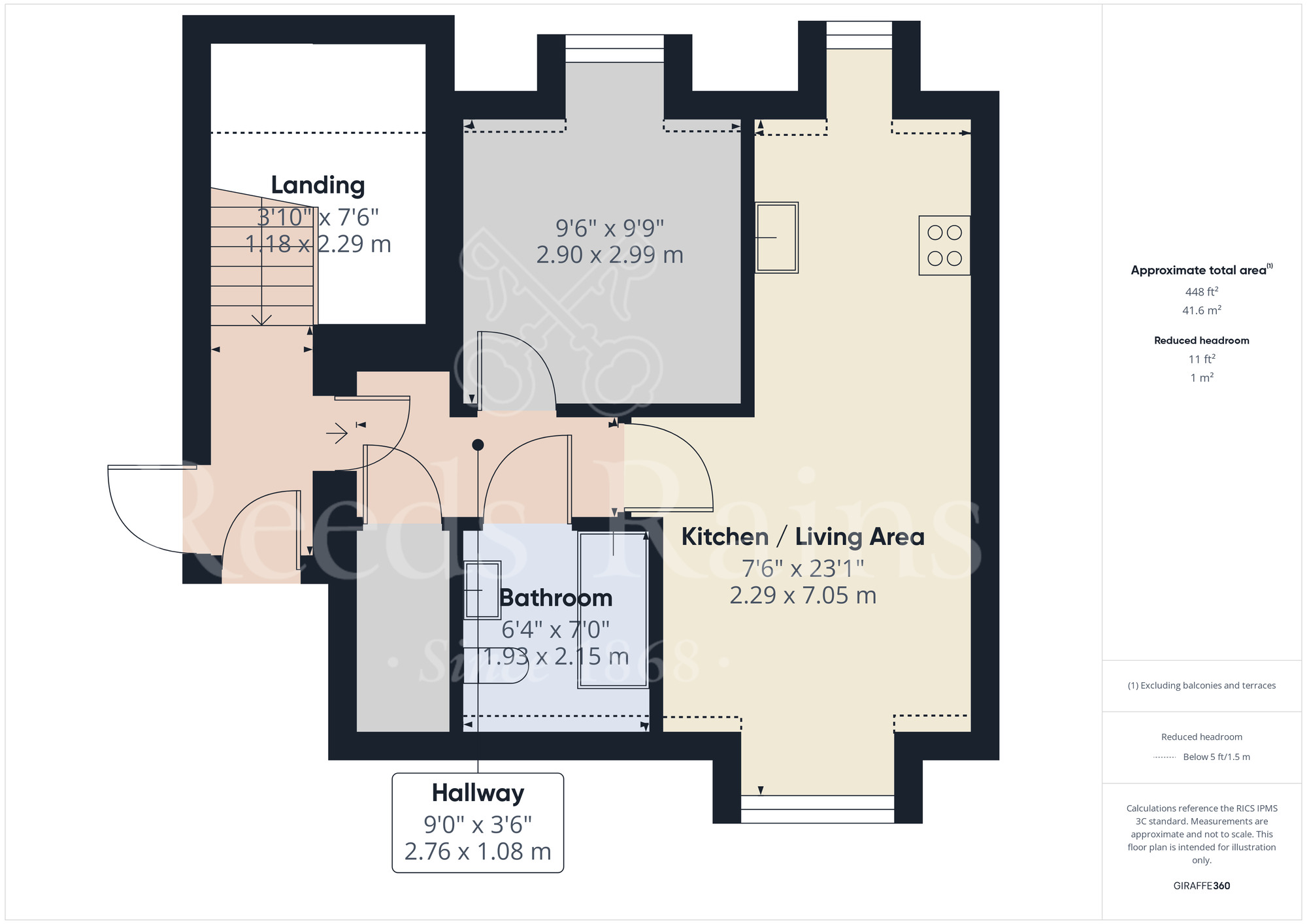 Floorplan of 1 bedroom  Flat to rent, Cochrane Drive, Dartford, DA1