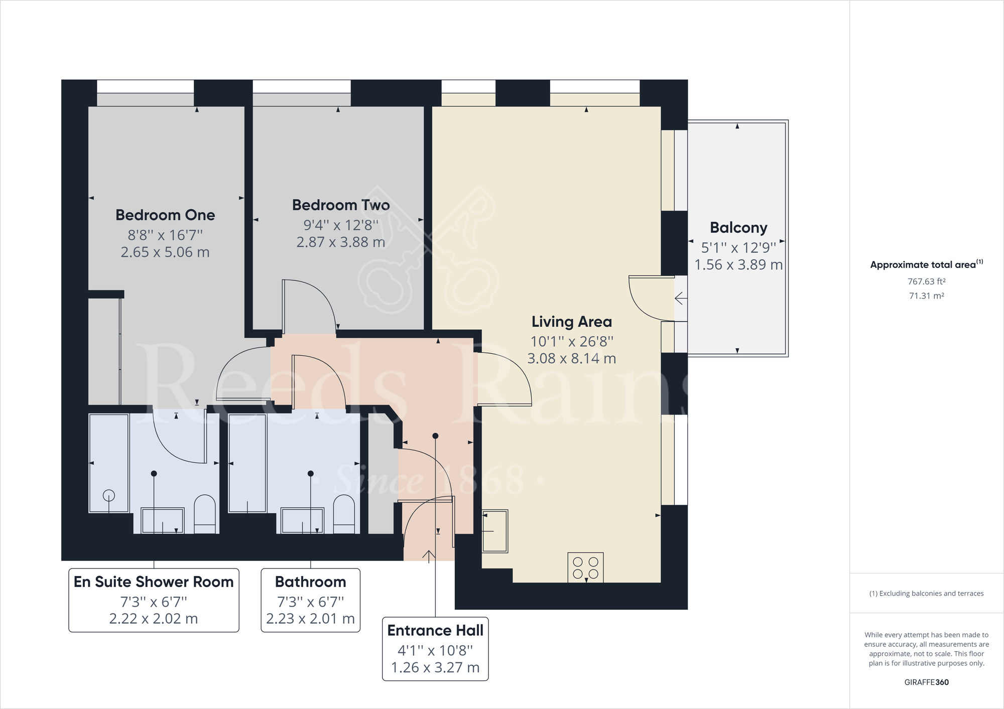 Floorplan of 2 bedroom  Flat to rent, James Smith Court, Dartford, Kent, DA1