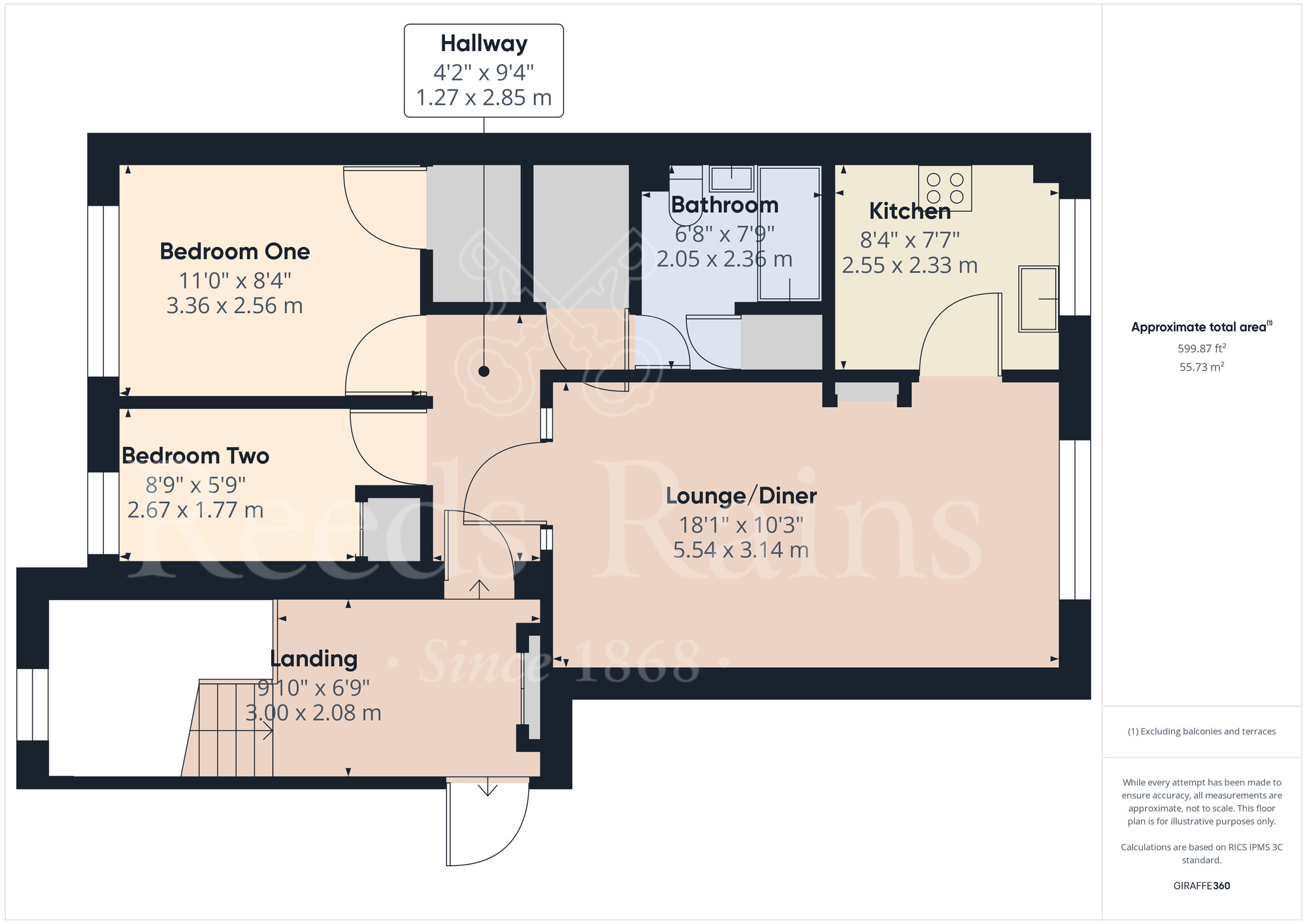 Floorplan of 2 bedroom  Flat for sale, Kenwyn Road, Dartford, Kent, DA1