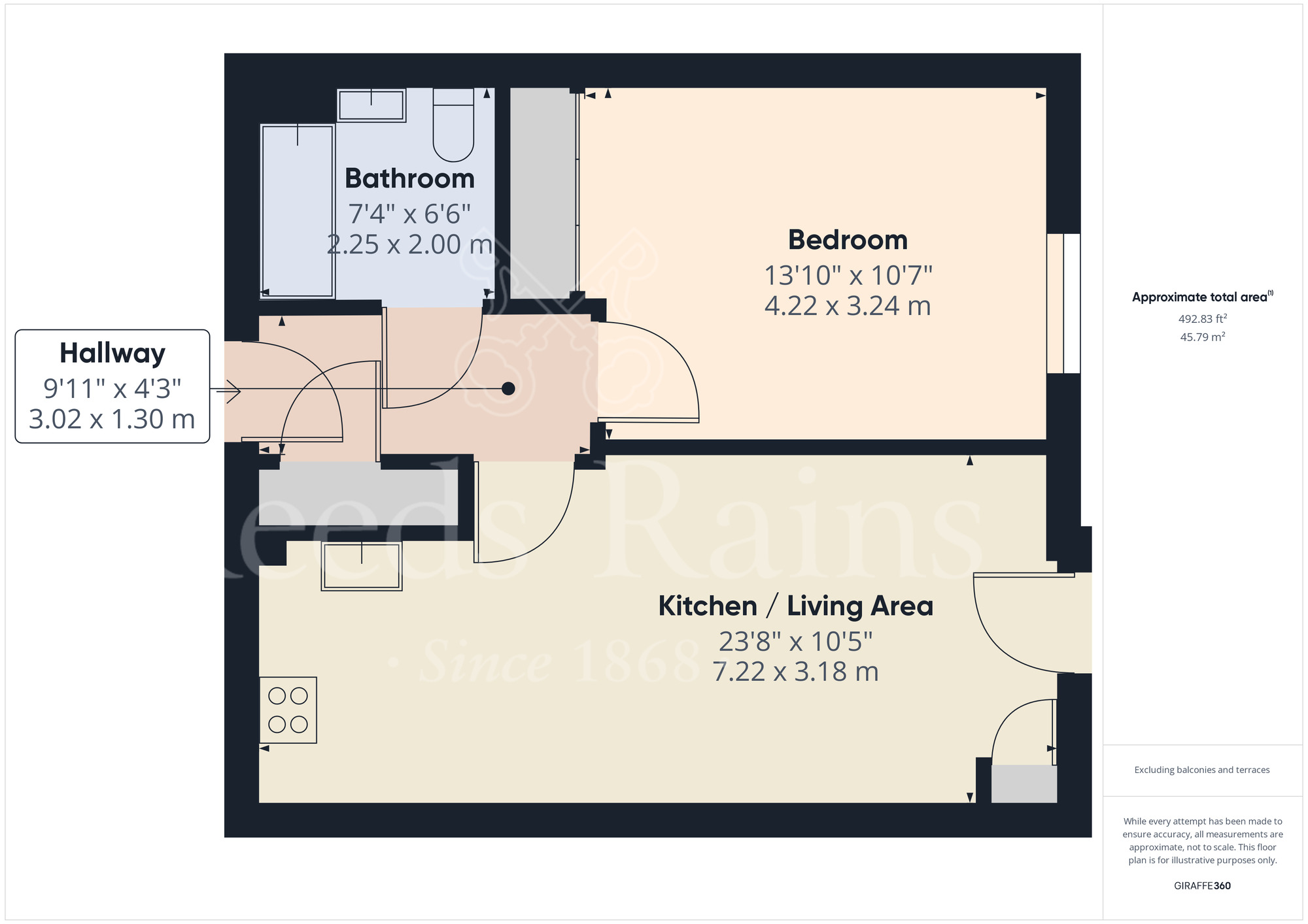 Floorplan of 1 bedroom  Flat to rent, William Mundy Way, Dartford, Kent, DA1