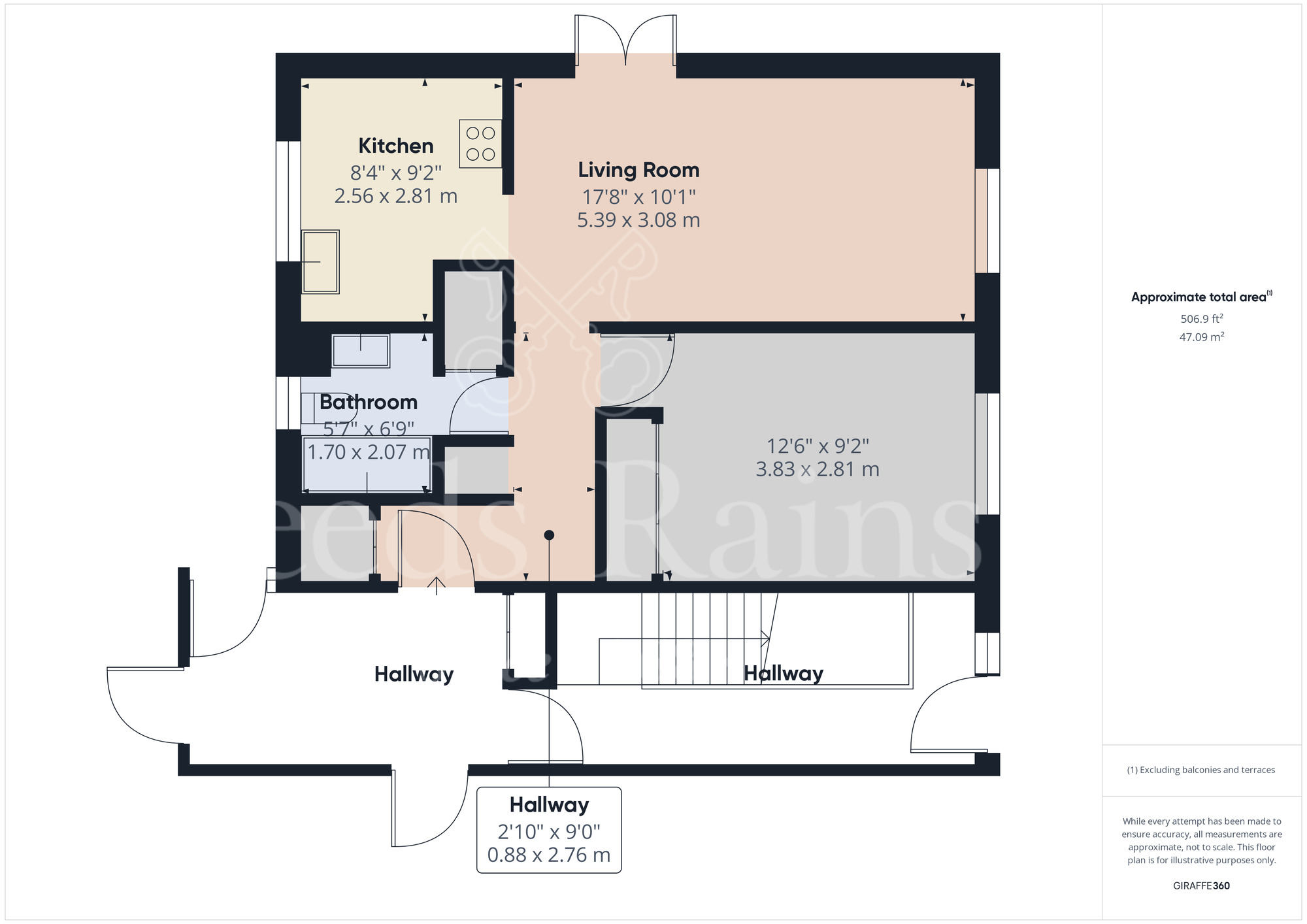 Floorplan of 1 bedroom  Flat for sale, Woodfall Drive, Crayford, Dartford, DA1