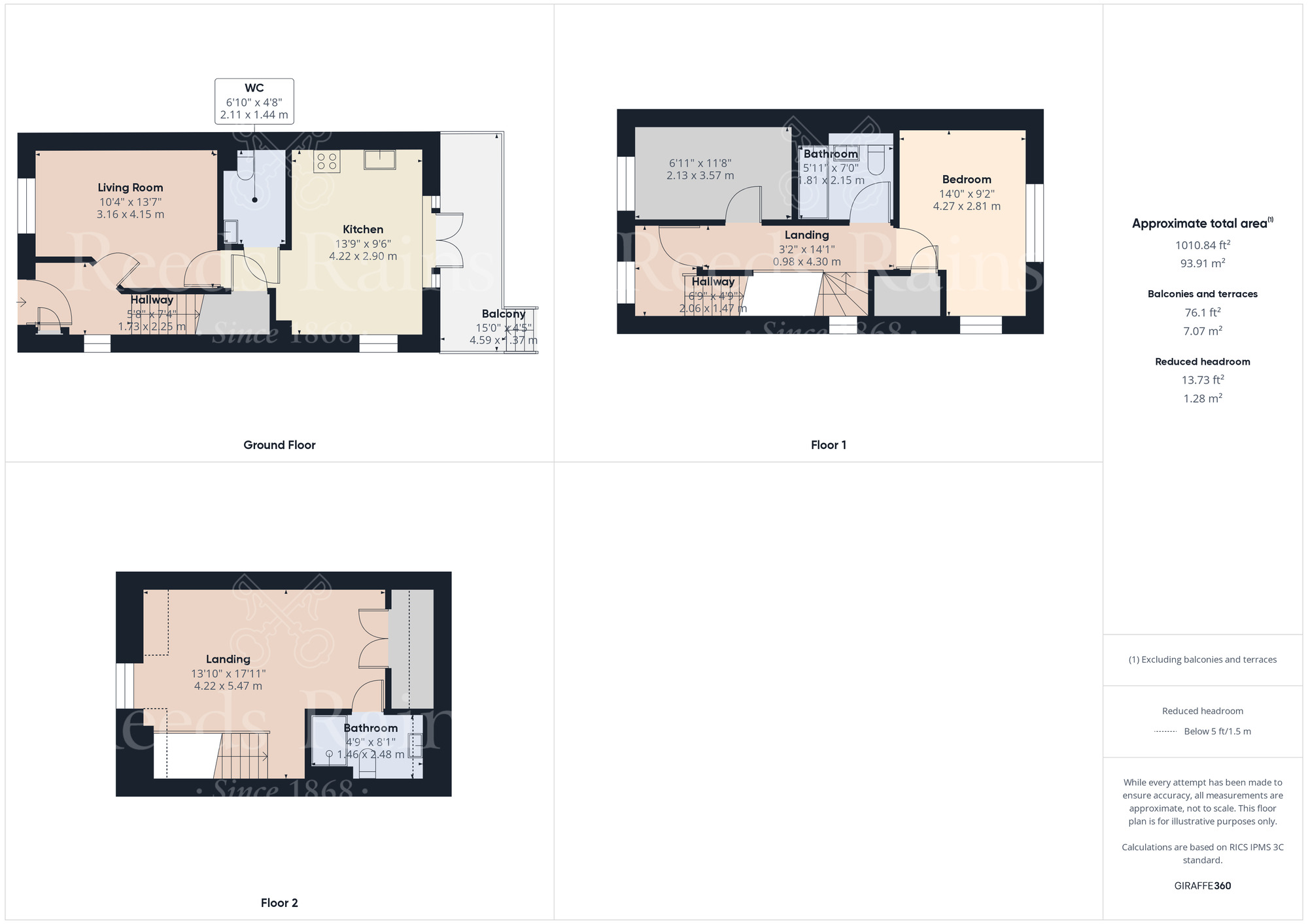 Floorplan of 3 bedroom Semi Detached House to rent, Castle Hill Drive, Ebbsfleet Valley, Kent, DA10