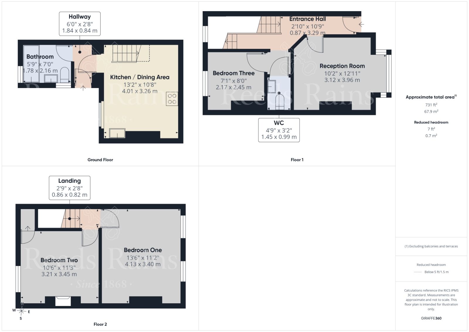Floorplan of 3 bedroom Mid Terrace House for sale, West View Road, Dartford, Kent, DA1