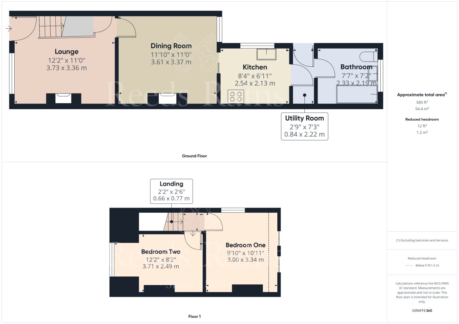 Floorplan of 2 bedroom Semi Detached House for sale, Alfred Road, Dartford, Kent, DA2