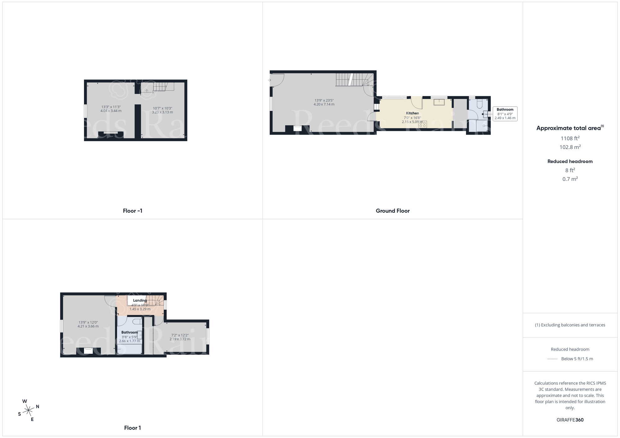 Floorplan of 2 bedroom End Terrace House to rent, West Hill, Dartford, Kent, DA1
