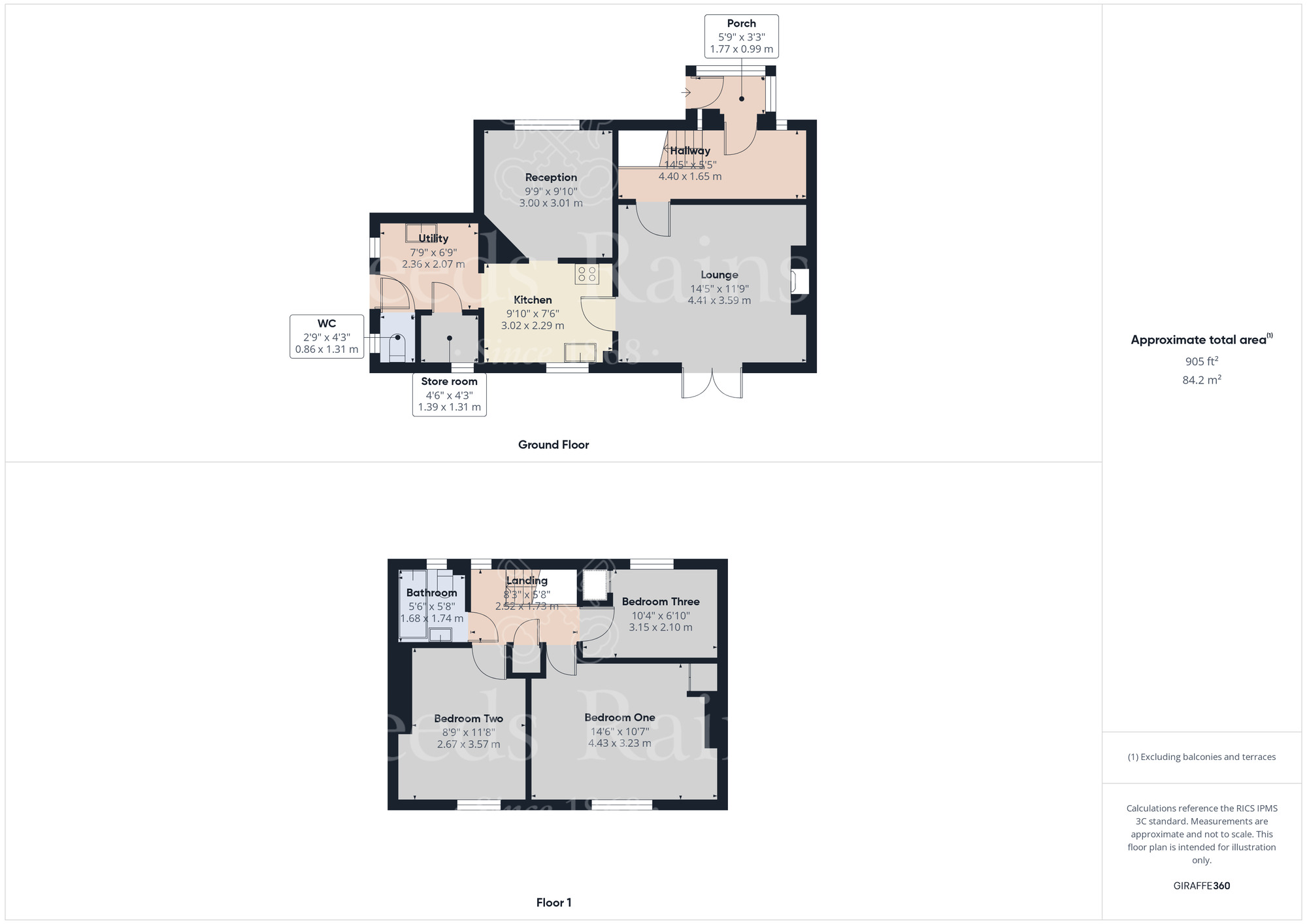 Floorplan of 3 bedroom End Terrace House to rent, Gills Road, South Darenth, Kent, DA4