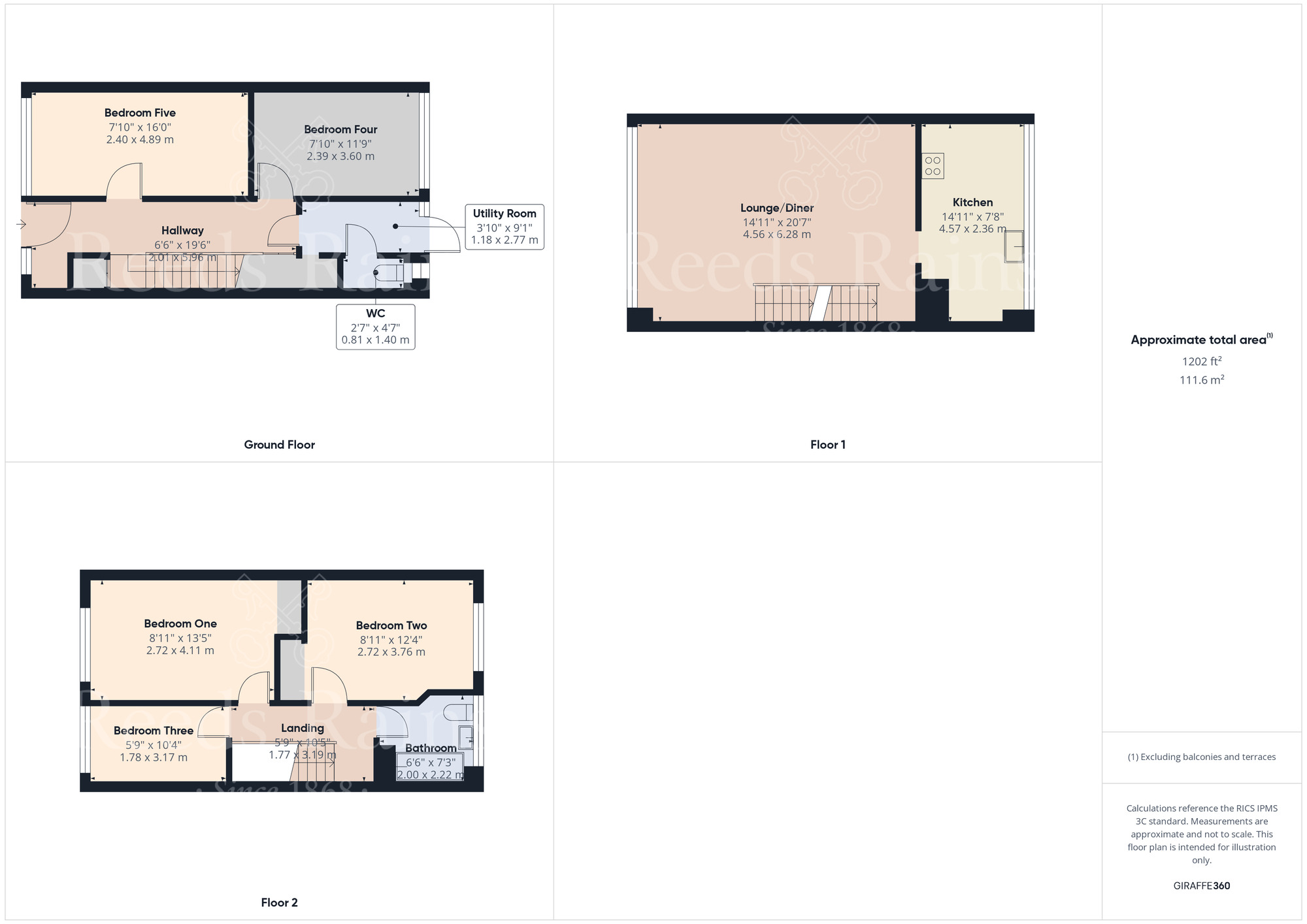 Floorplan of 5 bedroom Mid Terrace House for sale, Cadogan Avenue, Dartford, Kent, DA2