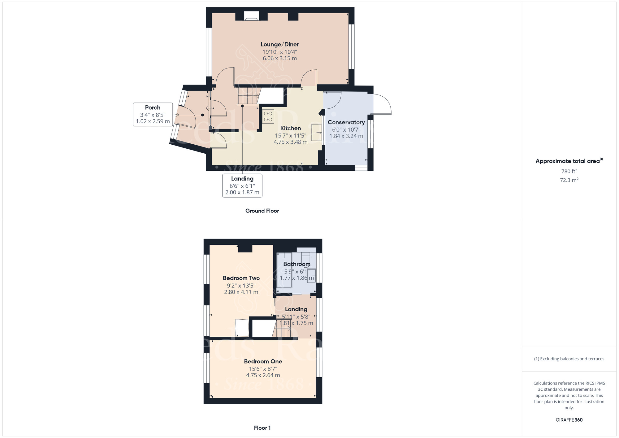 Floorplan of 2 bedroom Mid Terrace House for sale, Shaftesbury Lane, Dartford, Kent, DA1