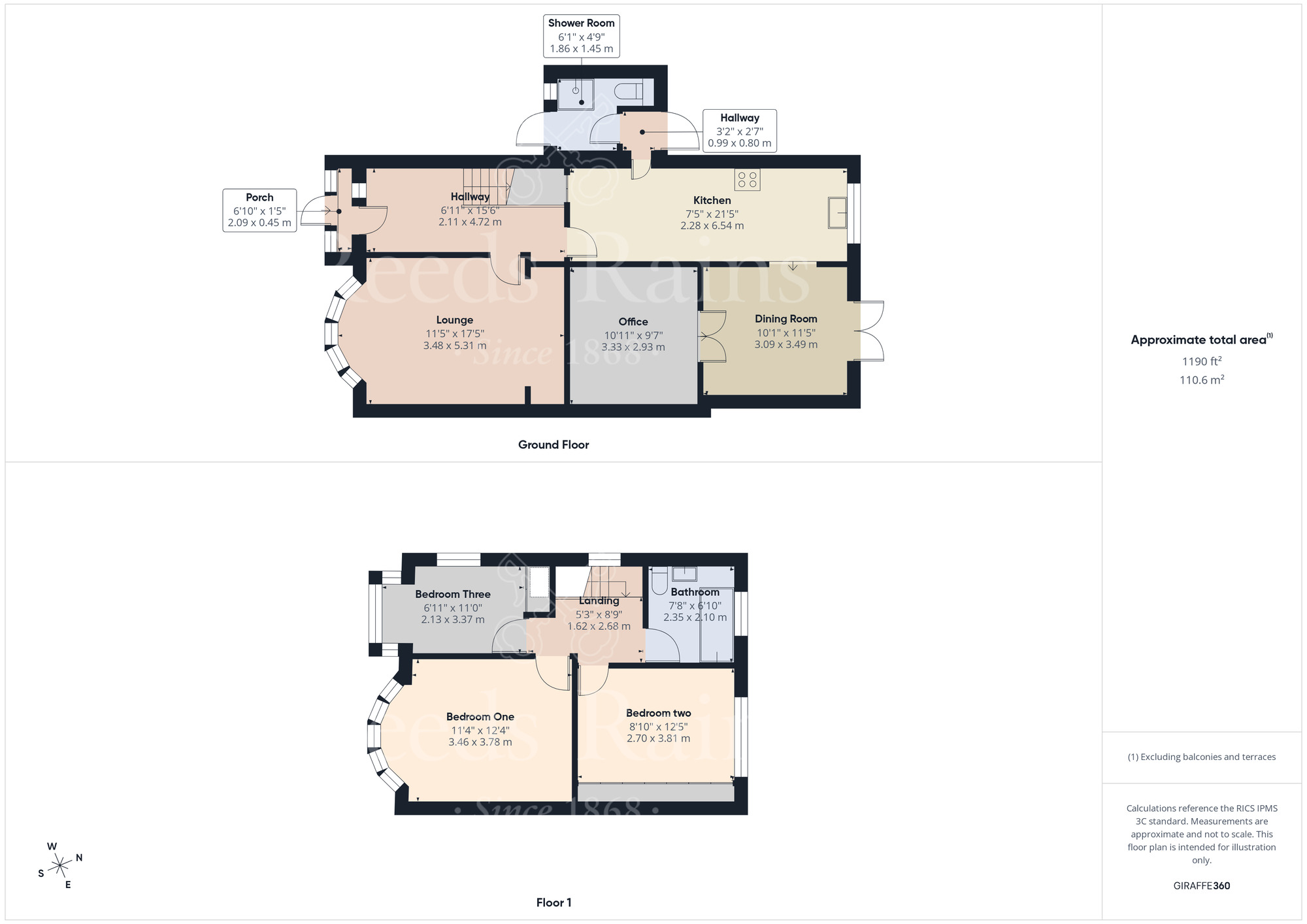 Floorplan of 3 bedroom Semi Detached House for sale, Brent Lane, Dartford, Kent, DA1
