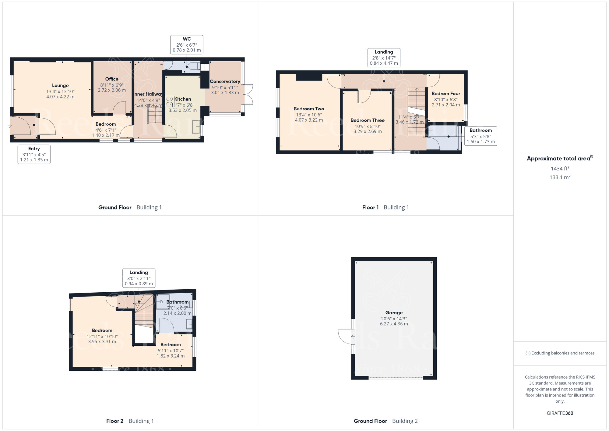 Floorplan of 4 bedroom End Terrace House for sale, Howard Road, Dartford, Kent, DA1