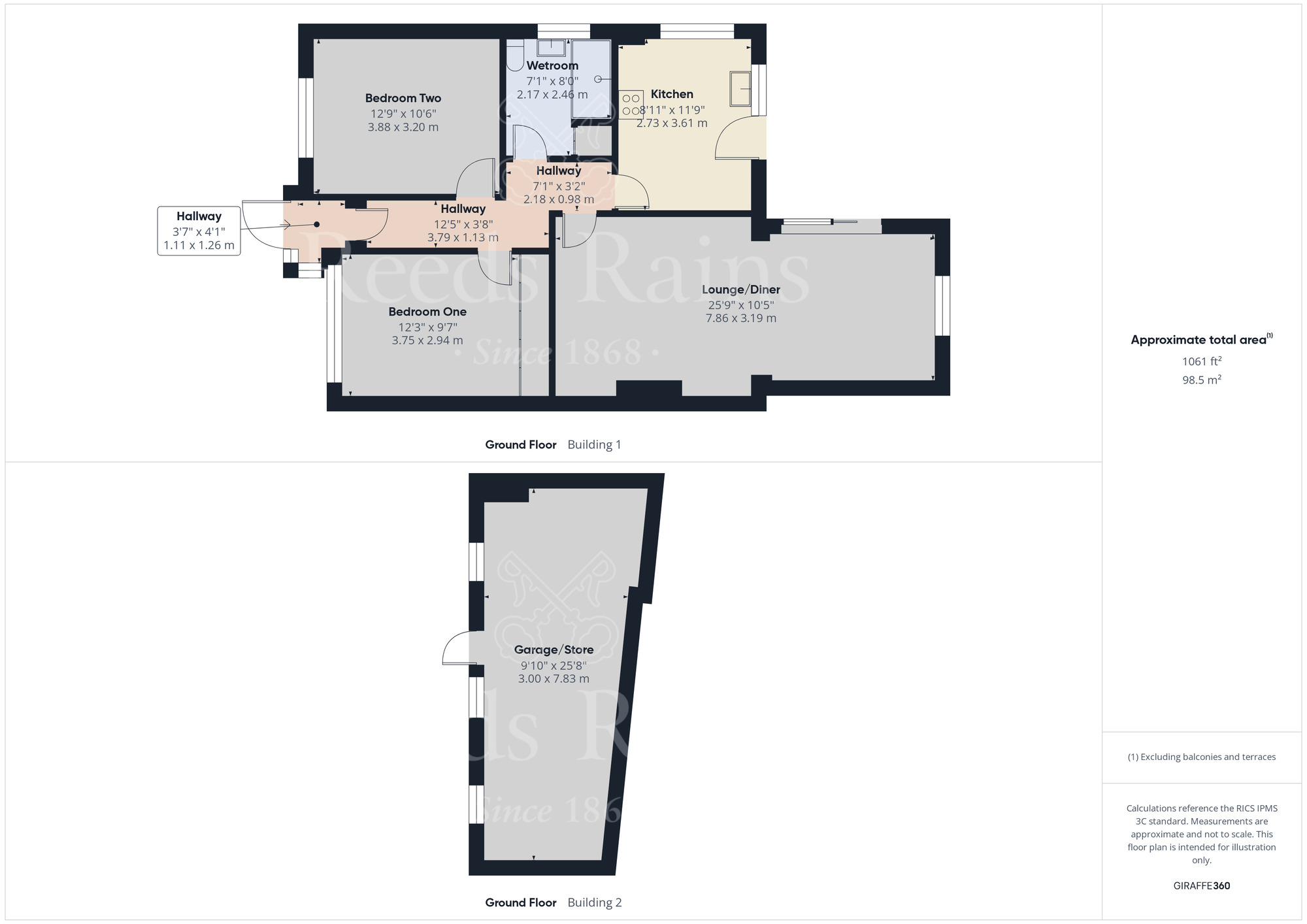 Floorplan of 2 bedroom Semi Detached Bungalow for sale, Brentfield Road, Dartford, Kent, DA1