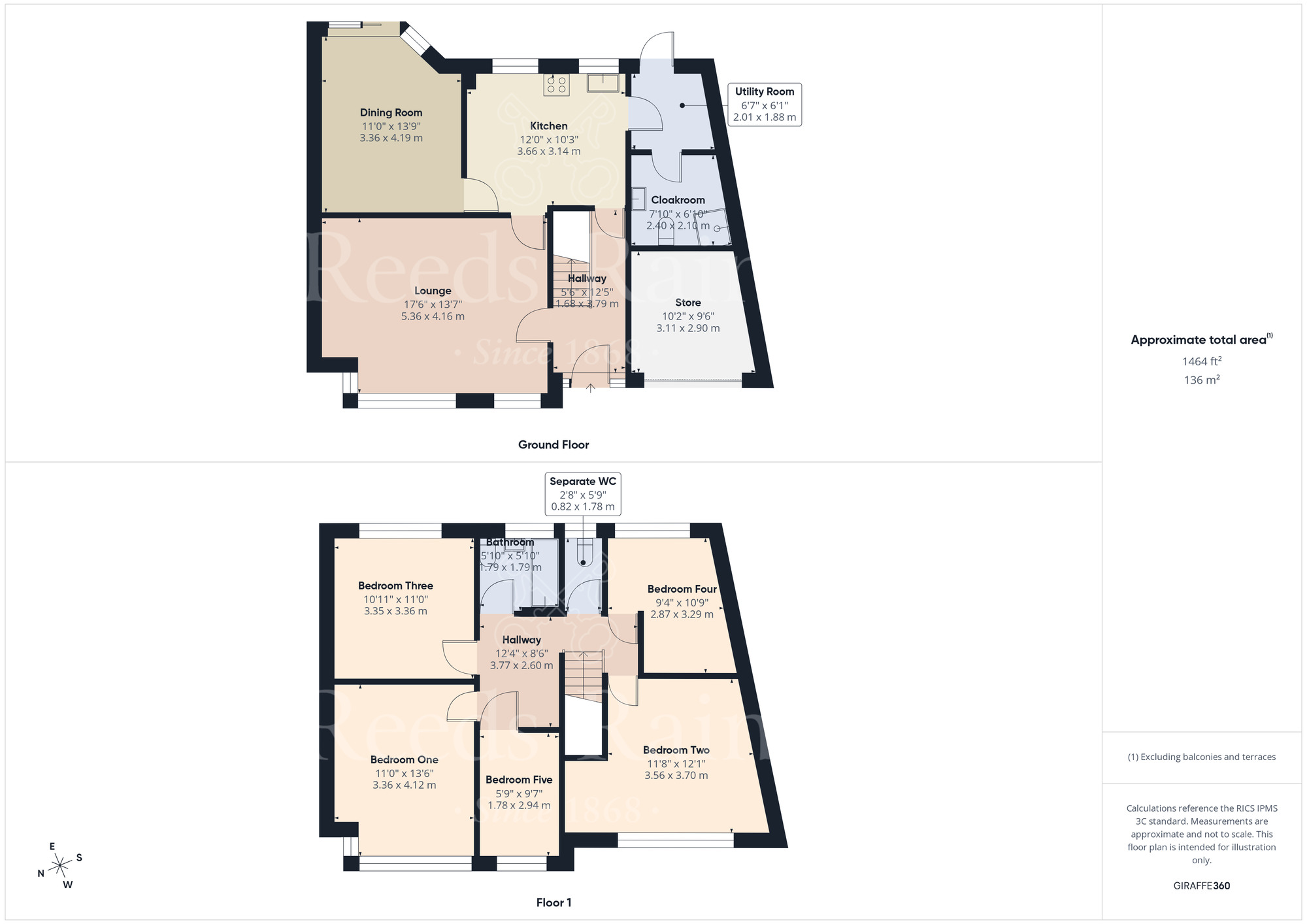 Floorplan of 5 bedroom Detached House for sale, Woodside Road, Bexleyheath, DA7
