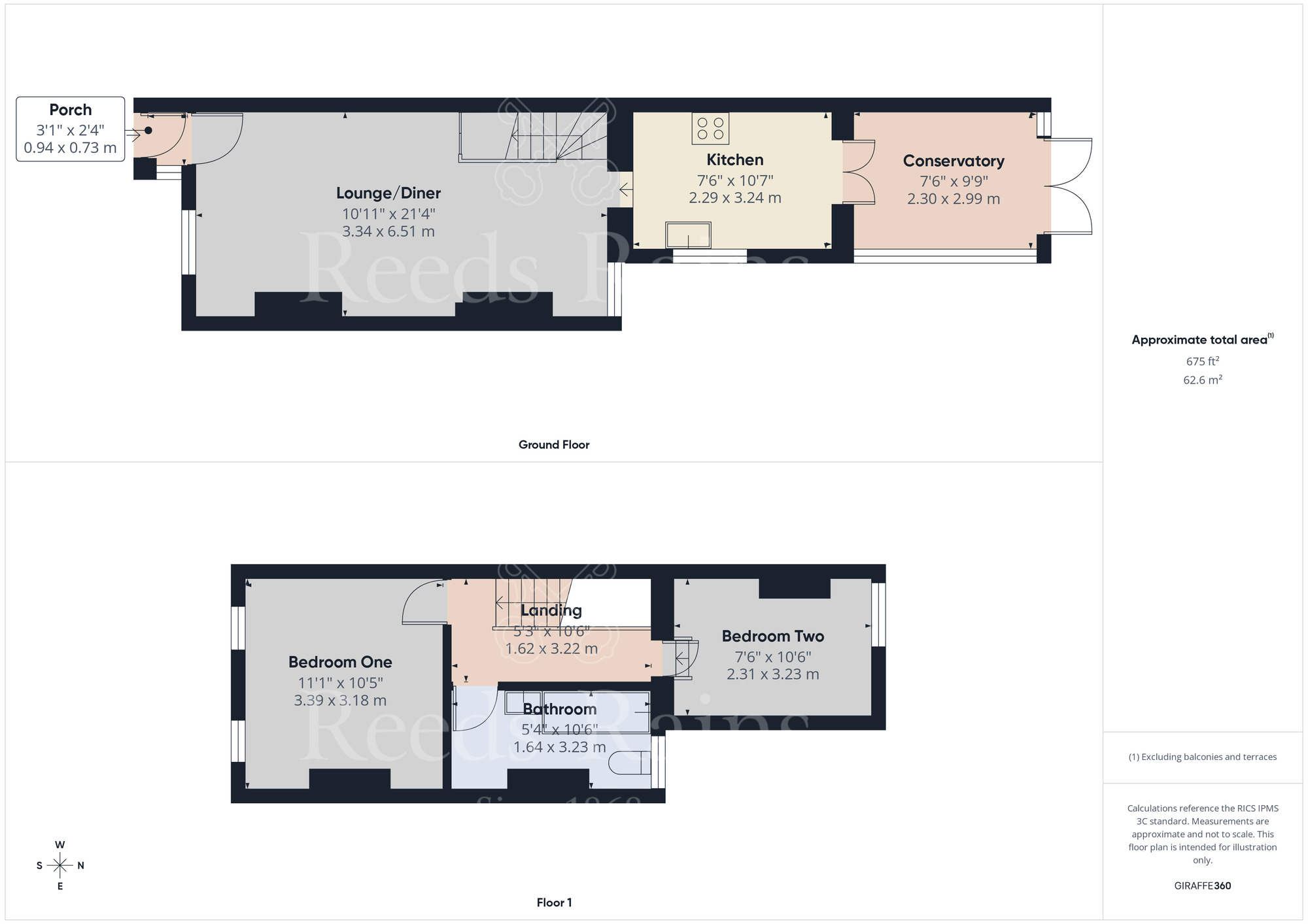 Floorplan of 2 bedroom Mid Terrace House for sale, Carlisle Road, Dartford, Kent, DA1