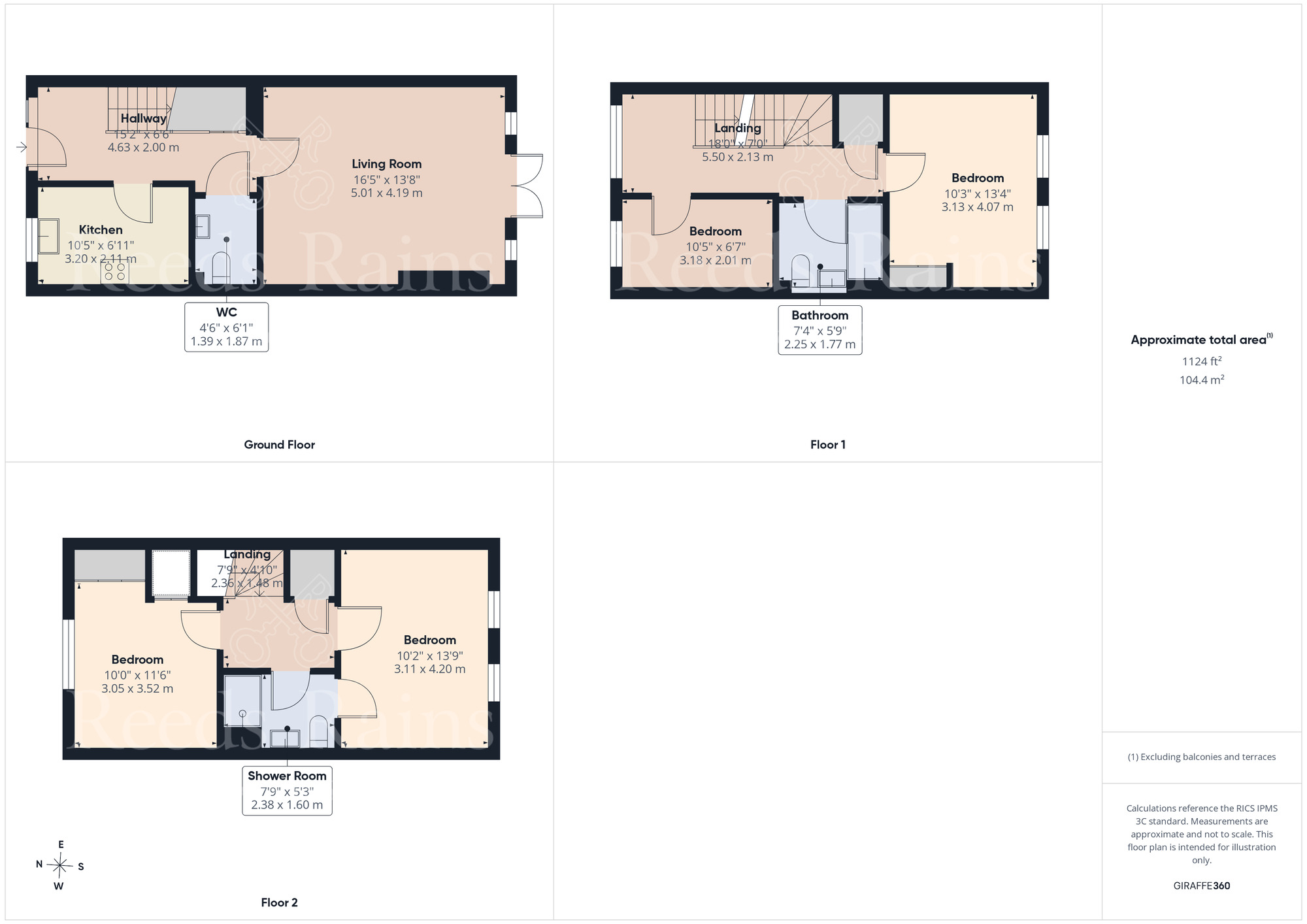 Floorplan of 4 bedroom Mid Terrace House for sale, Samas Way, Crayford, Dartford, DA1