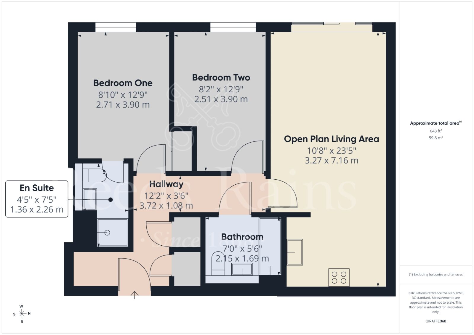 Floorplan of 2 bedroom Flat for sale, Little Brights Road, Belvedere, DA17